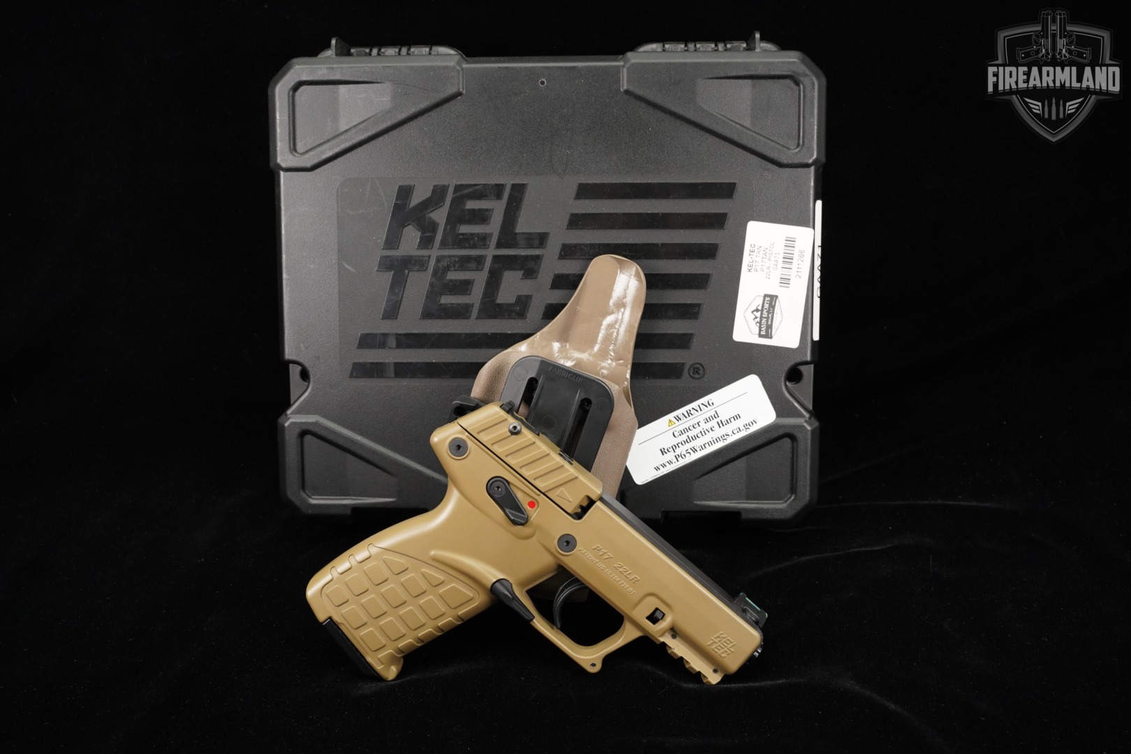 Kel-Tec P17 22LR 3.8" Coyote Tan KelTec P-17 THREADED +ORIG CASE, HOLSTER-img-2