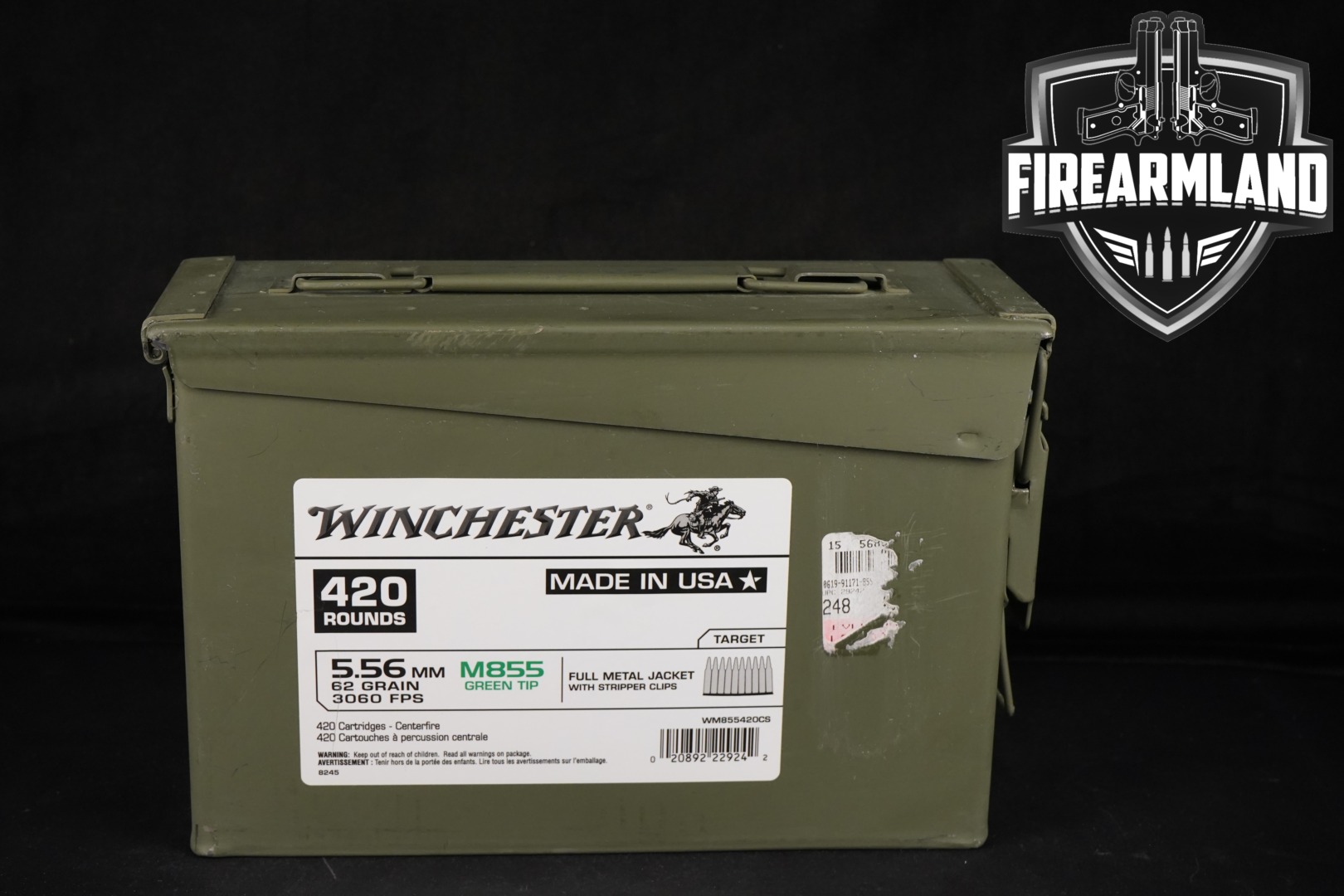 Winchester Repeating Arms M855 5.56mm NATO in New - Old Stock Condition Thumbnail