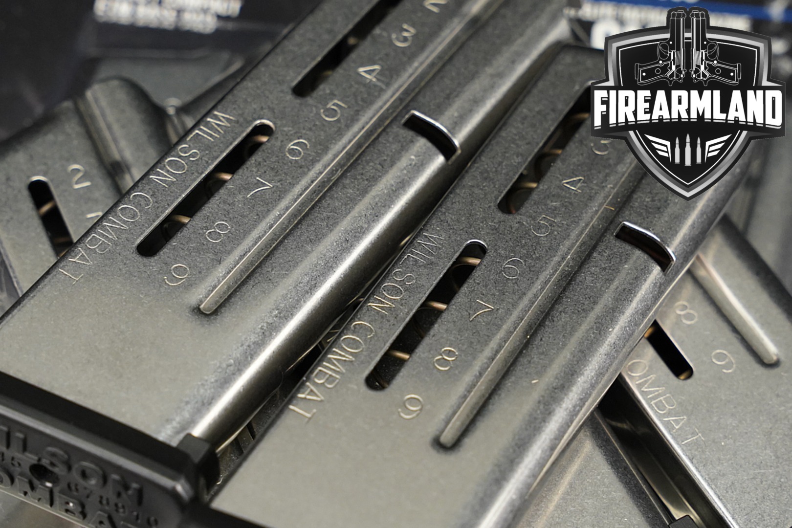 Wilson Combat (WC) EIGHT (8) Elite Tactical Compact 1911 9 Round Magazines 9mm Luger in Excellent Condition Thumbnail