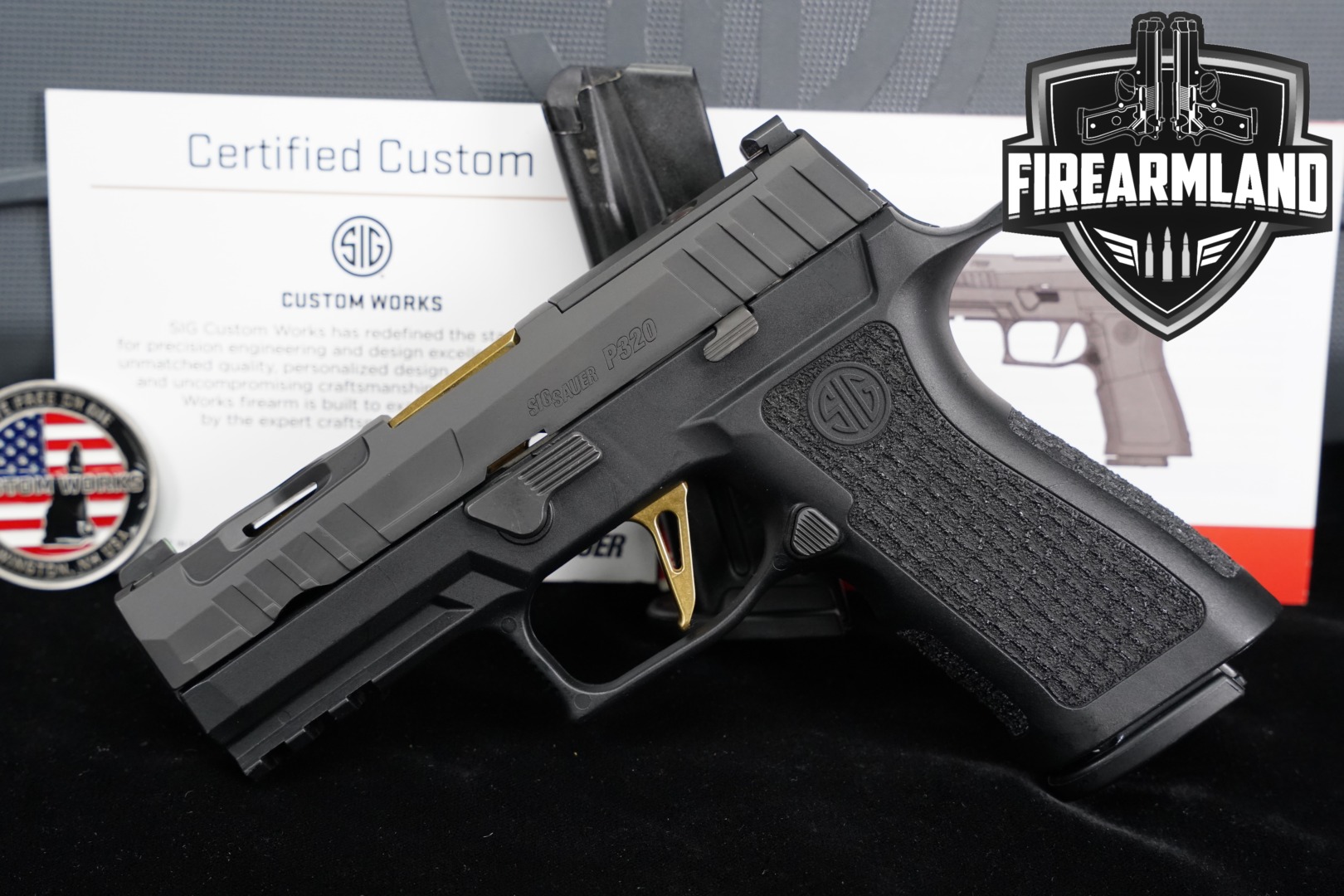 Sig Sauer P320 XCarry Spectre, Custom Works 9mm Luger Black in Excellent Condition Thumbnail