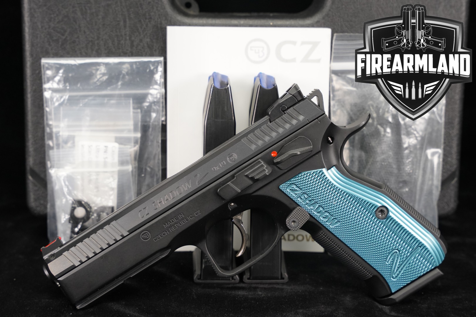 CZ Shadow 2 Black & Blue 9mm Luger Black in Very Good Condition Thumbnail