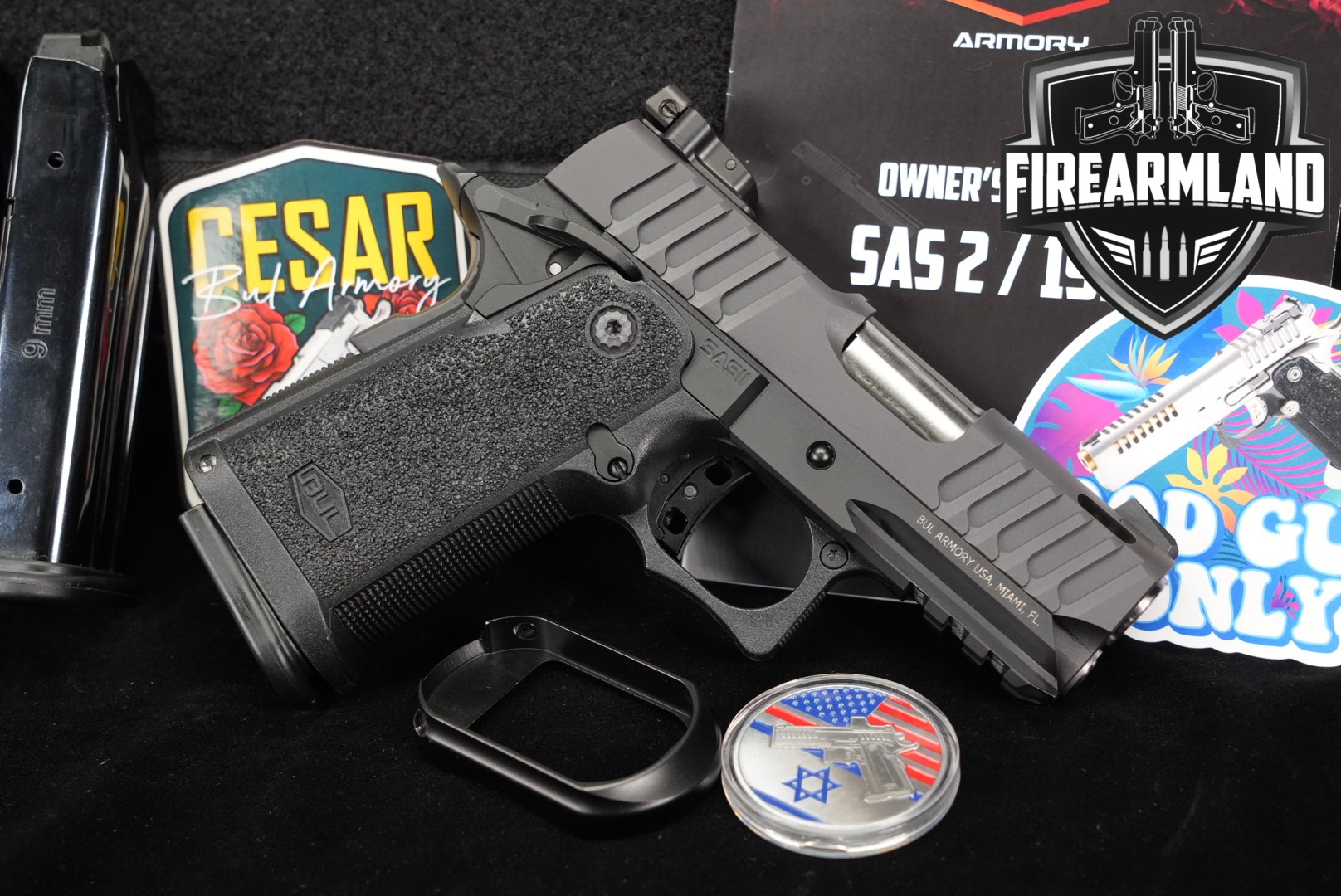 Bul Armory SAS II Ultralight Pro 9mm Luger Black in Excellent Condition Thumbnail