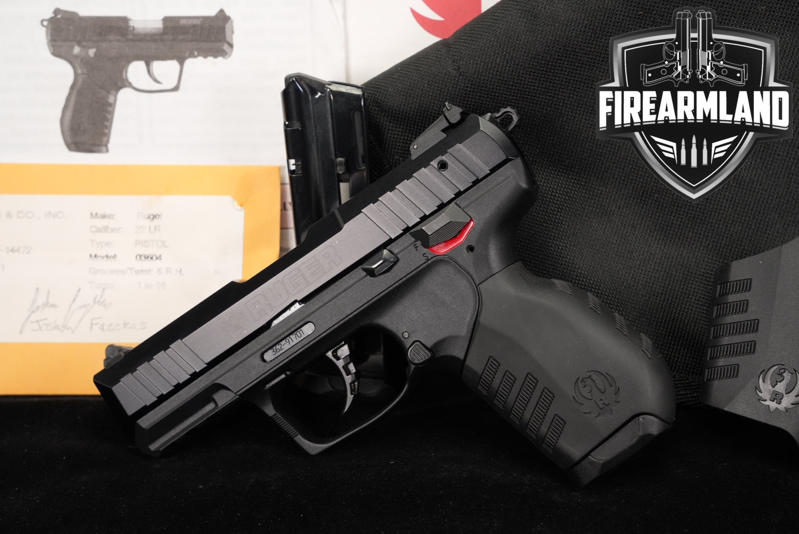 2013 Sturm Ruger SR22 Threaded Barrel .22 LR Black in Very Good Condition Thumbnail