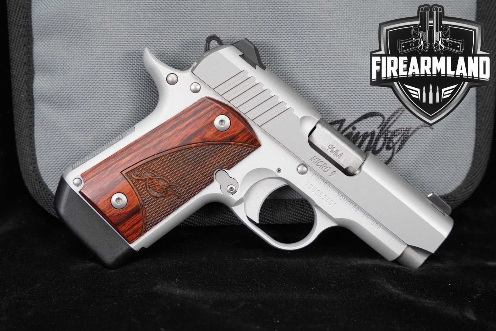 Kimber Micro 9 Stainless (Rosewood) 9mm Luger Stainless in Excellent Condition Thumbnail