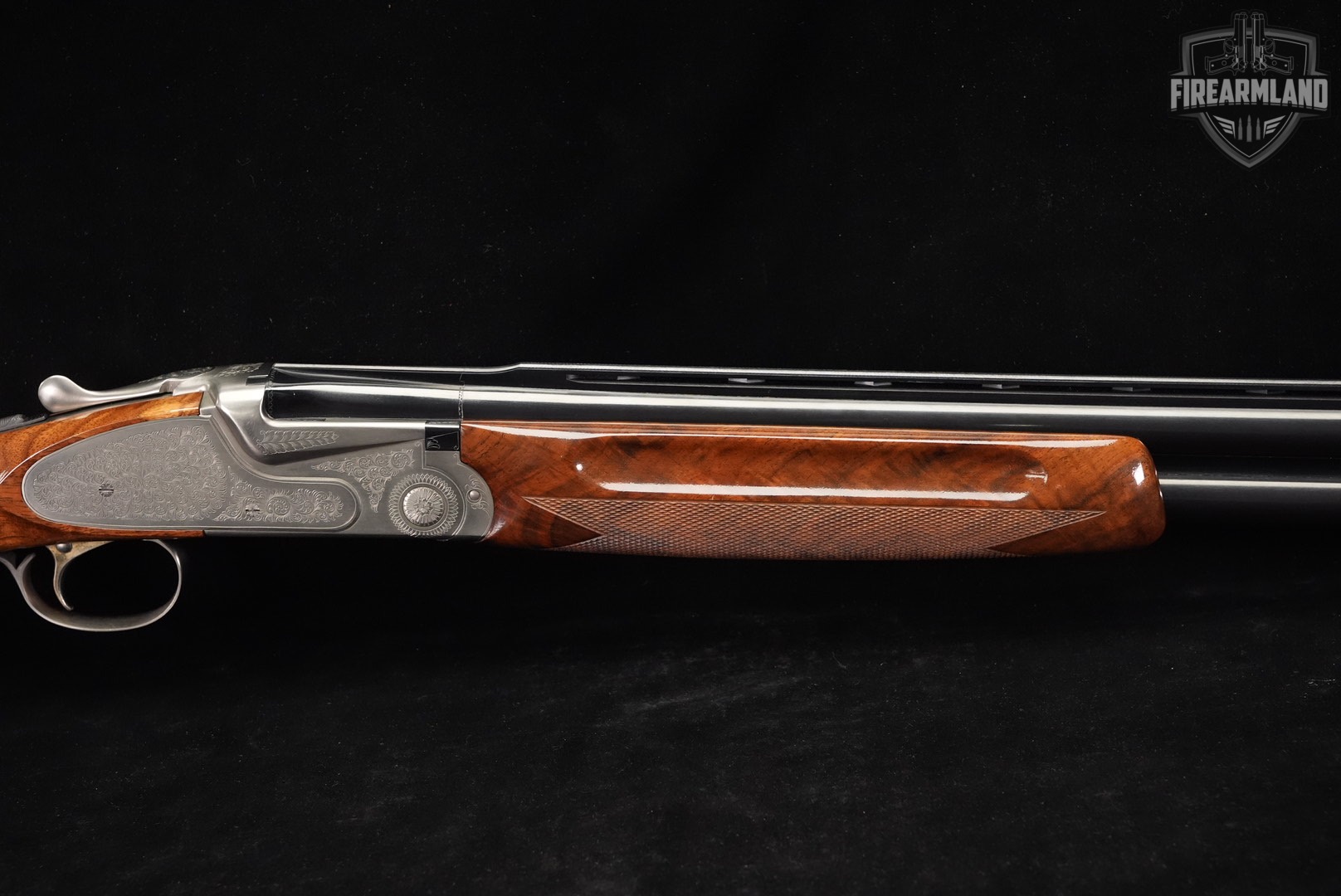 SKB Model 885 Sporting 12-Gauge Satin Silver & Walnut M885 JAPAN O/U +CASE-img-5