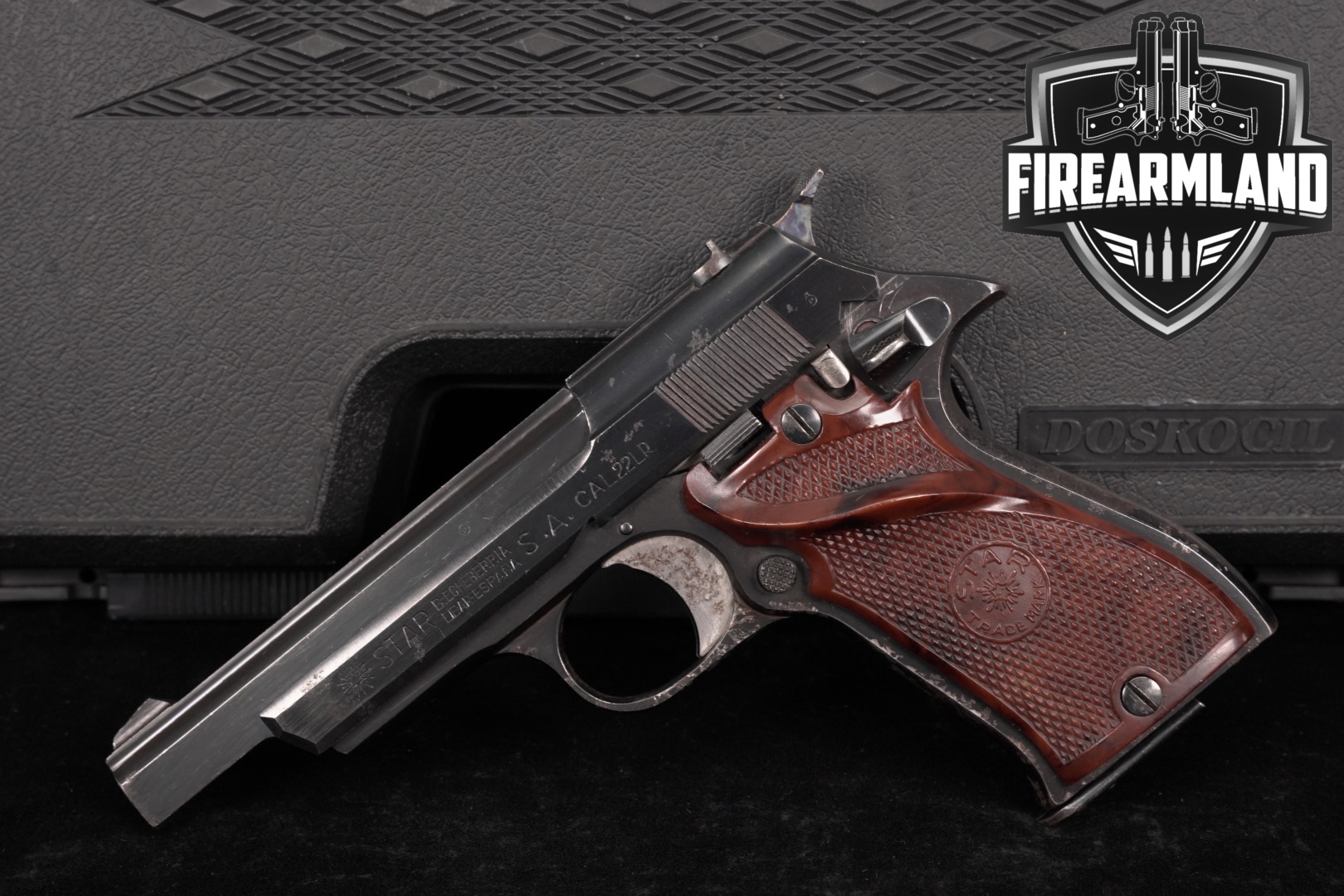 LIMITED Star FR 22LR 4" Blued SPANISH +ORIG CASE-img-0