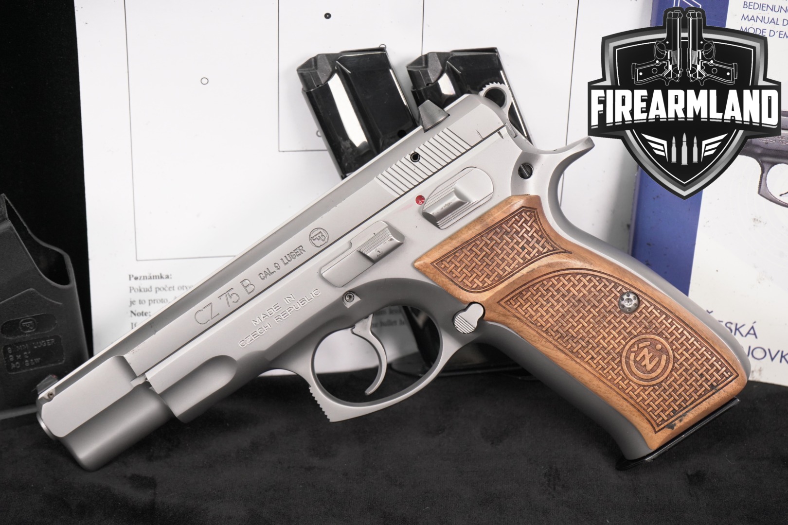 CZ CZ 75 B Stainless 9mm Luger Stainless in Good Condition Thumbnail