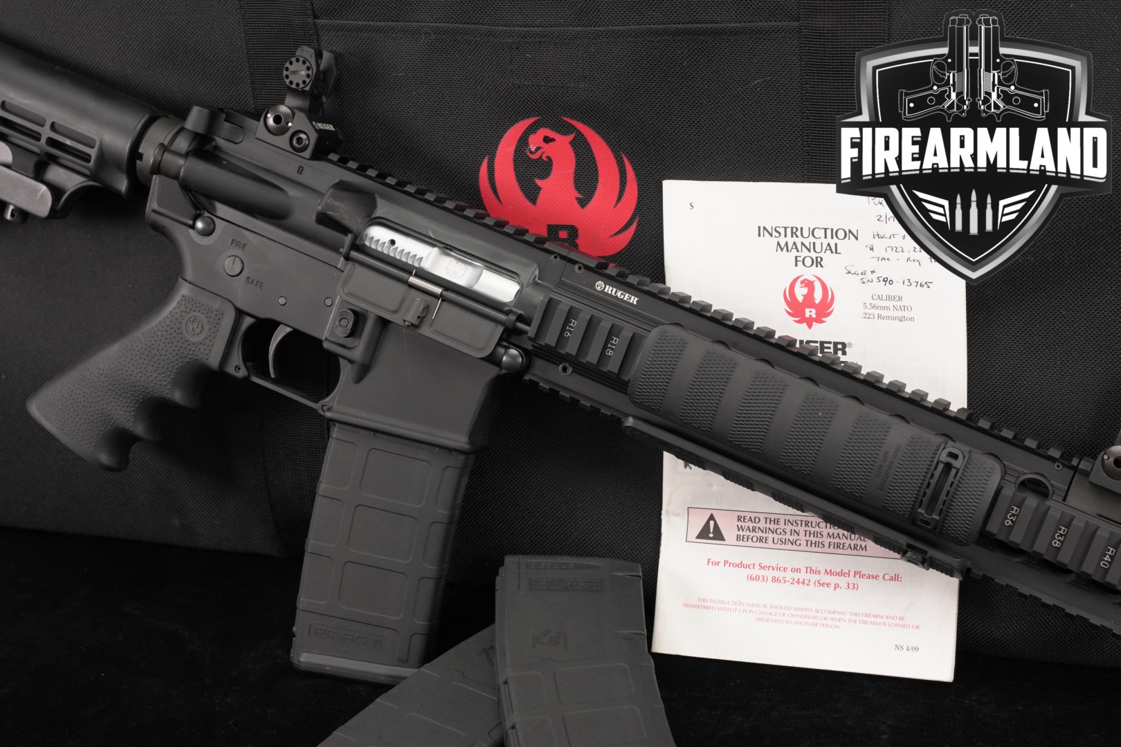 Ruger SR-556 5.56 NATO AR-15 AR15 SR556 Short-Stroke Piston +3 MAGS-img-0