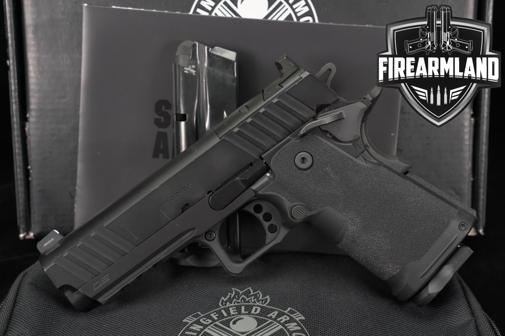 Springfield Armory 1911 DS Prodigy 4.25" Compact AOS 9mm Luger Black in Excellent Condition Thumbnail