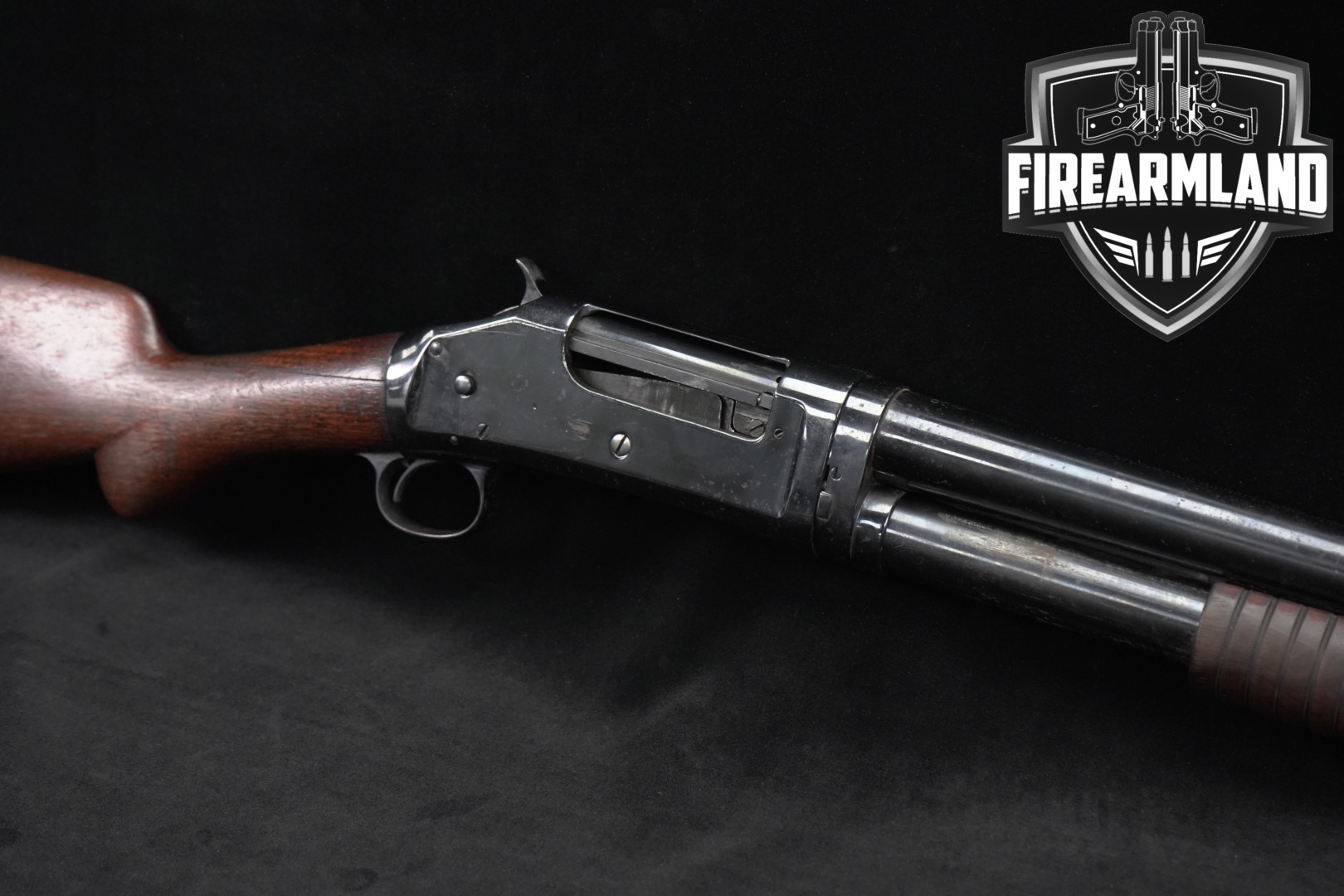 1907 Winchester Repeating Arms Model 97 Takedown 12 Gauge Blued & Walnut in Fair Condition Thumbnail
