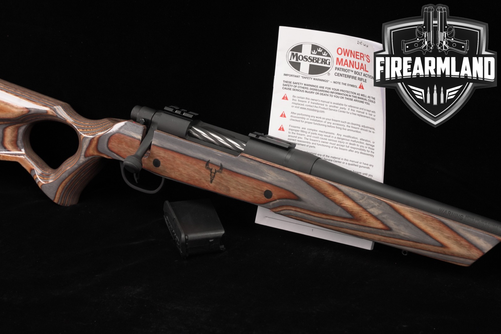 Mossberg Patriot 243 Win 22 Blued & Laminate +2 MAGS-img-0