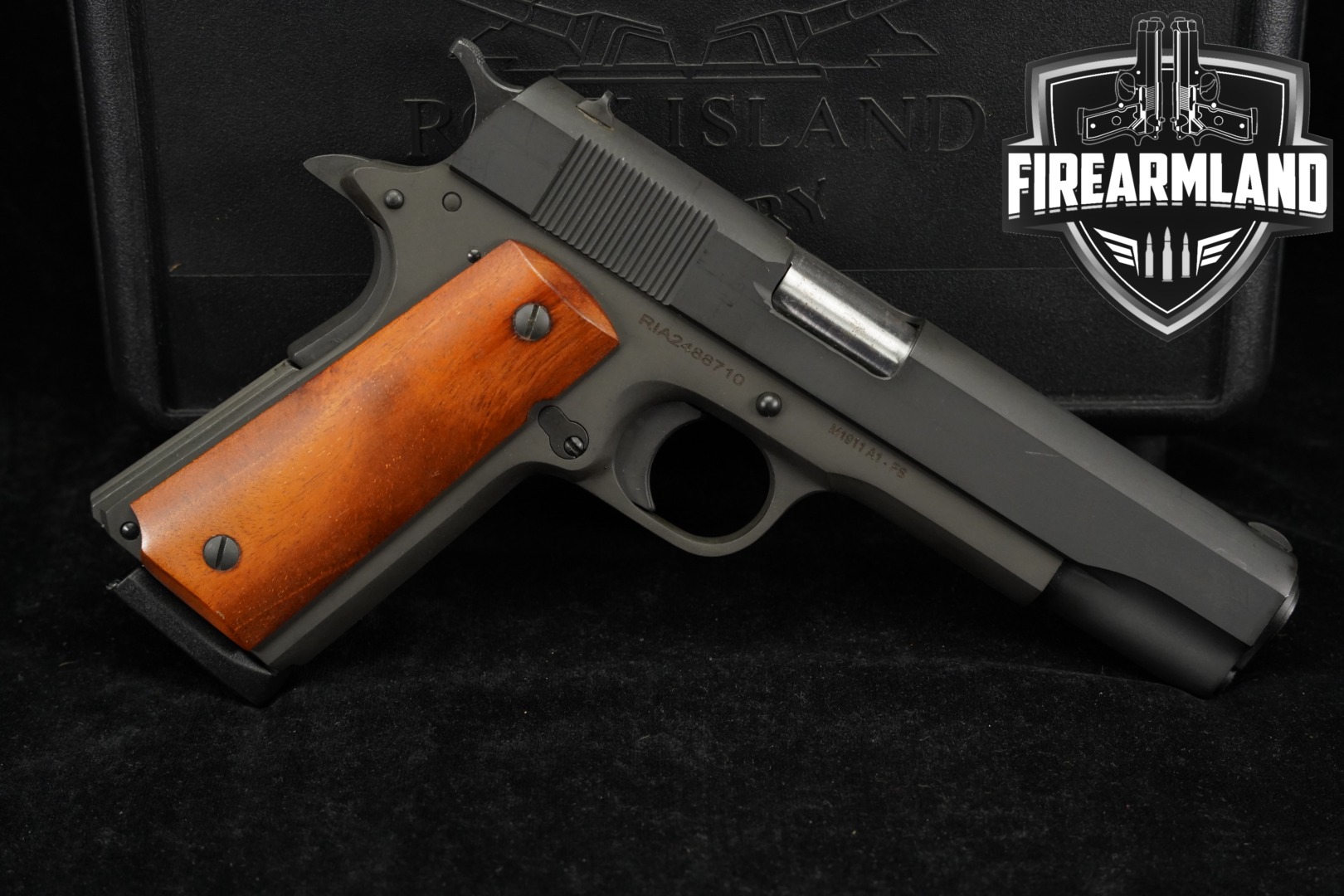 Rock Island Armory (RIA) M1911 A1 GI Standard FS .45 ACP Parkerized in Good Condition Thumbnail