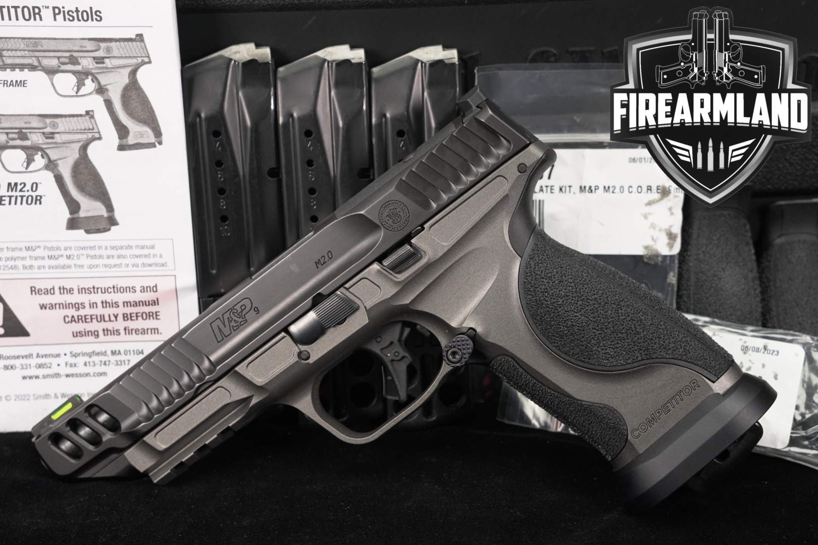 Smith & Wesson (S&W) M&P9 Performance Center M2.0 Competitor 9mm Luger Two-Tone Black & Gray in Excellent Condition Thumbnail