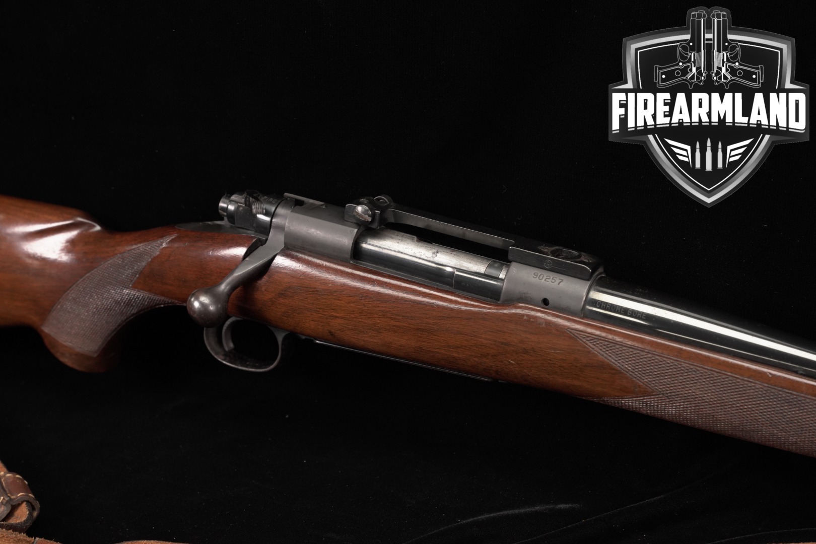 1948 Winchester Repeating Arms Model 70 Pre-64 .257 Wby. Mag. Blued & Walnut in Good Condition Thumbnail