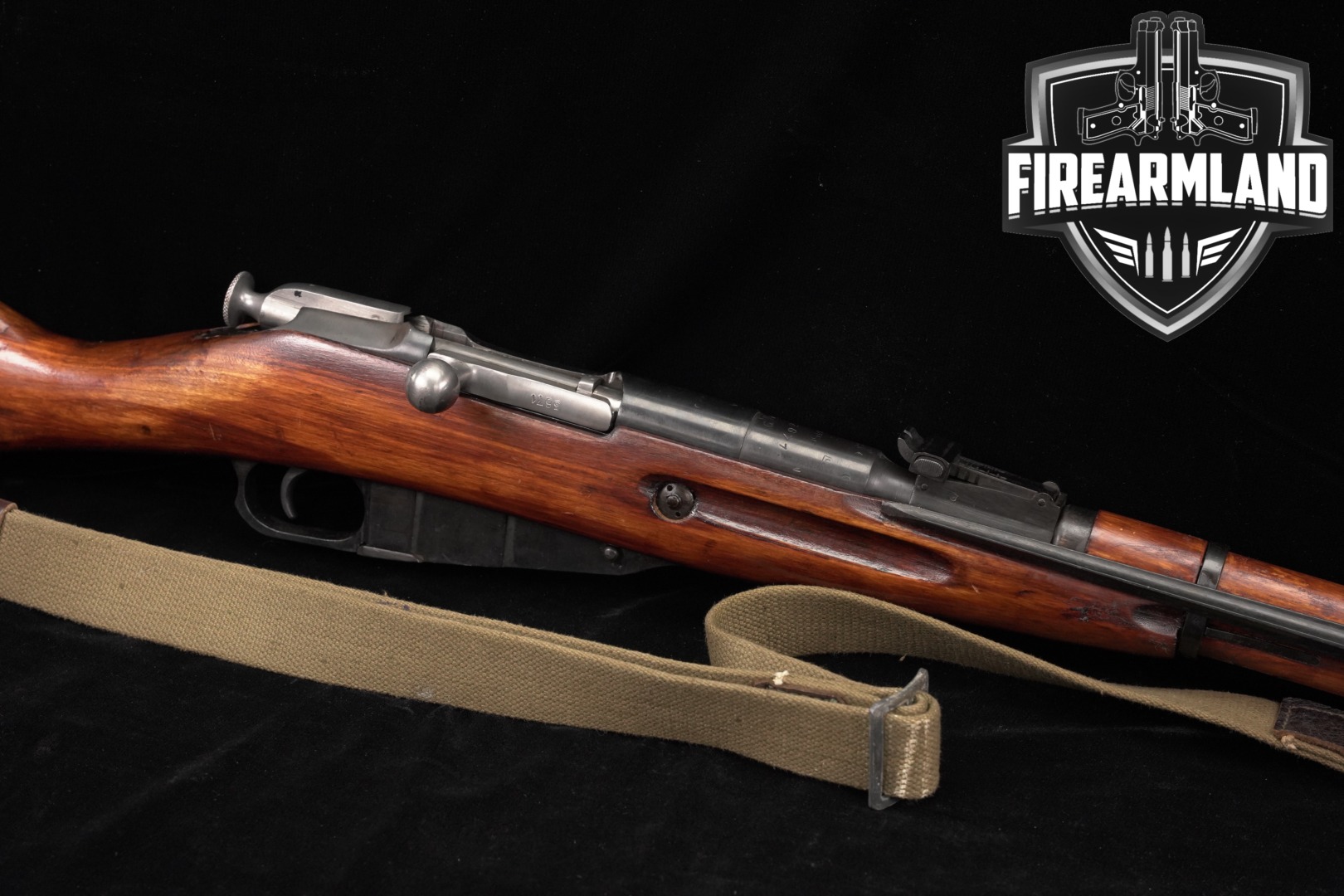 1945 Izhevsk Arsenal Mosin–Nagant Model 1944 7.62x54R Blued & Wood in Good Condition Thumbnail