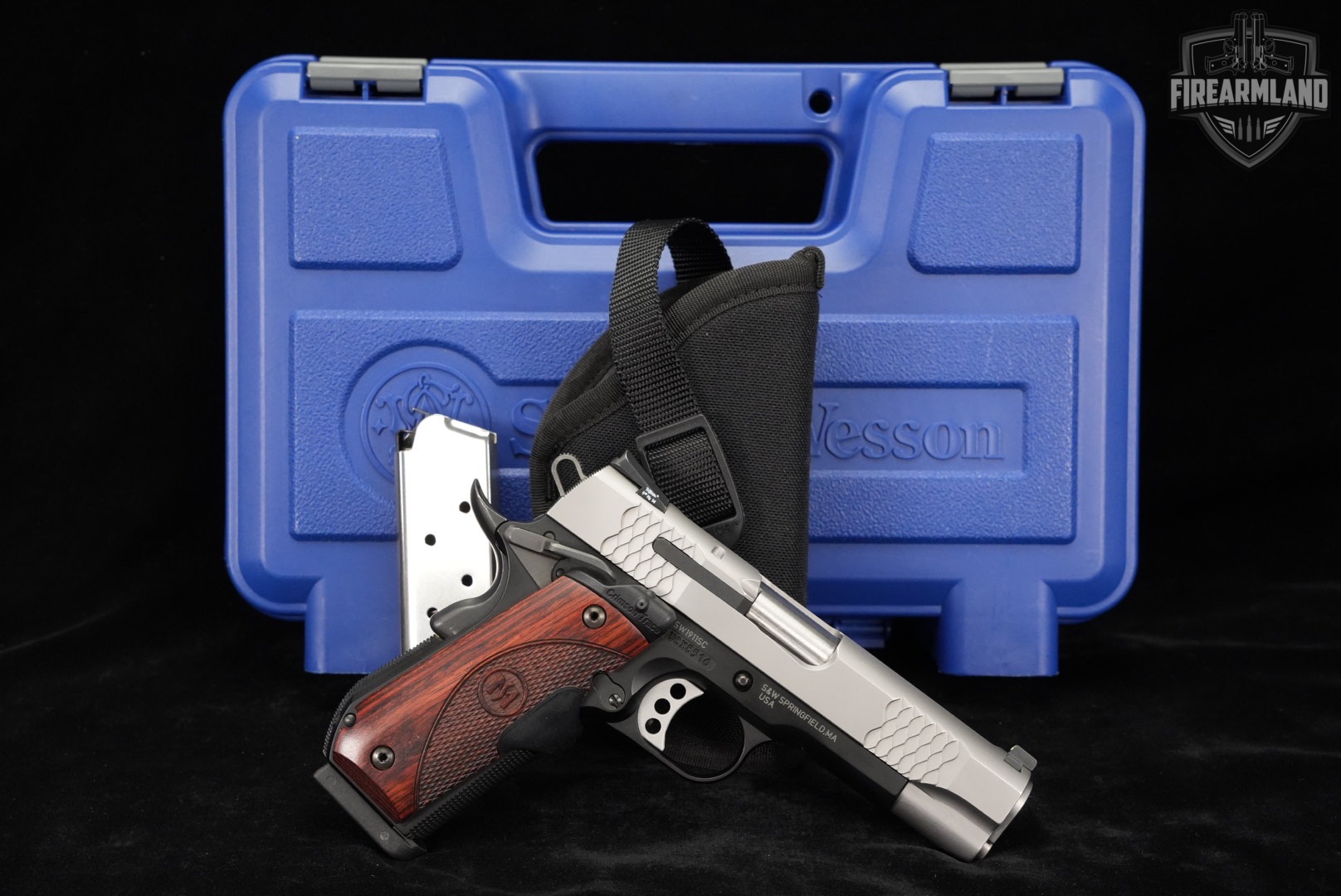 Smith & Wesson SW1911SC E-Series 45 ACP S&W SW 1911 SC +ORIG CASE & HOLSTER-img-2