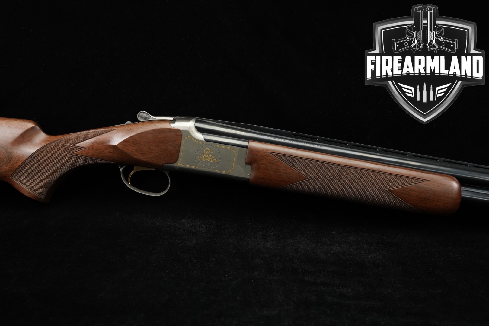 2016 Browning Citori Ducks Unlimited 80 Years of Conservation Anniversary Edition 12 Gauge Blued & Walnut in Very Good Condition Thumbnail