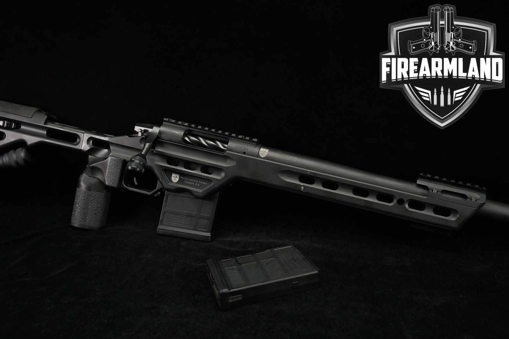 Curtis Custom LLC Axiom .308 Win. Black in Very Good Condition Thumbnail