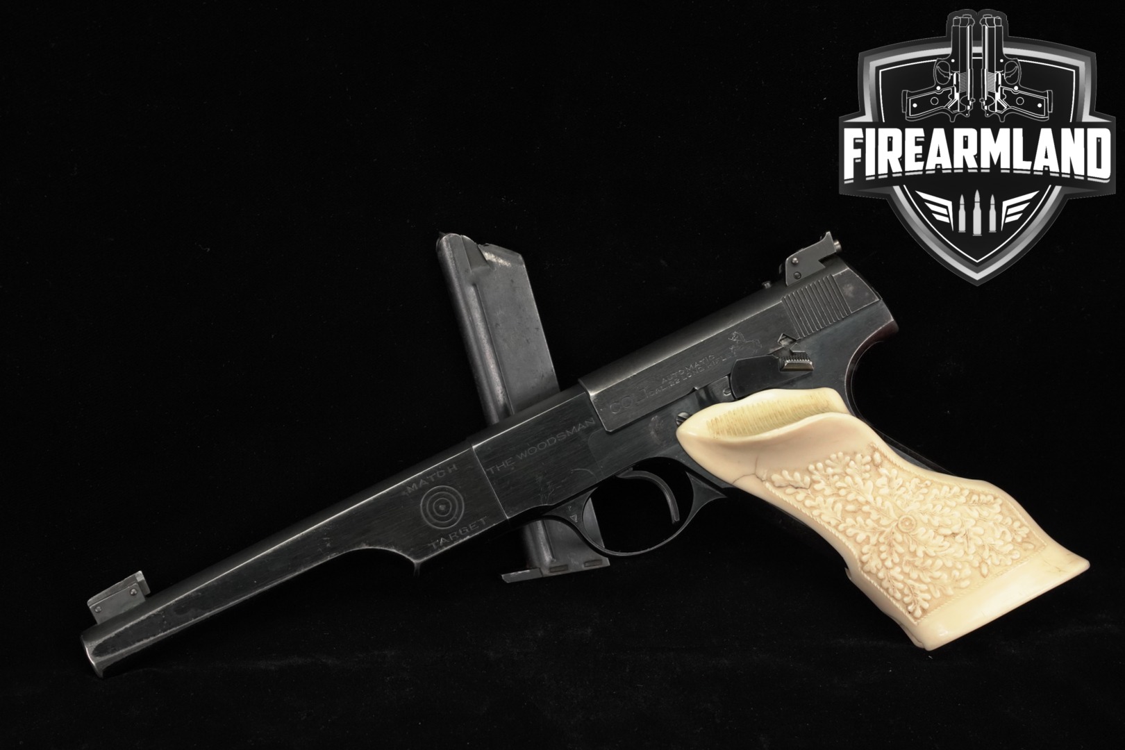 1939 Colt Woodsman Match Target, First Series Bullseye .22 LR Blued in Good Condition Thumbnail