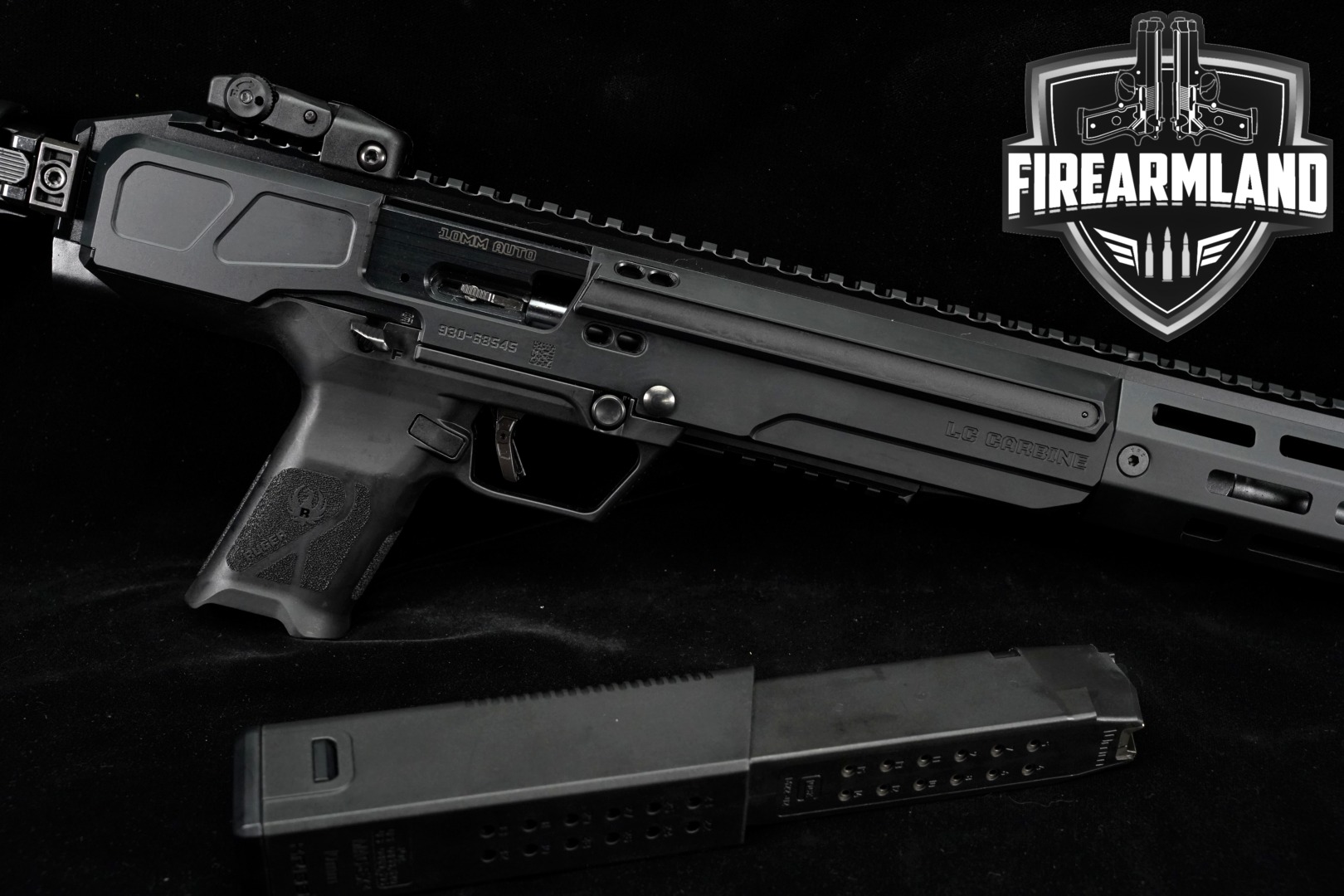 Ruger LC Carbine 10mm 16.25" NITRIDED THREADED M-LOK SIDE-FOLDER-img-0
