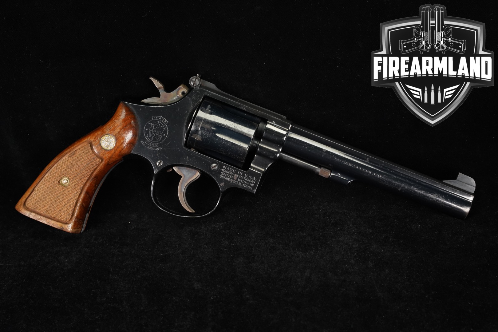 1971-1972 Smith & Wesson (S&W) Model 14-3 K-38 Target Masterpiece .38 Spl. Blued in Fair Condition Thumbnail