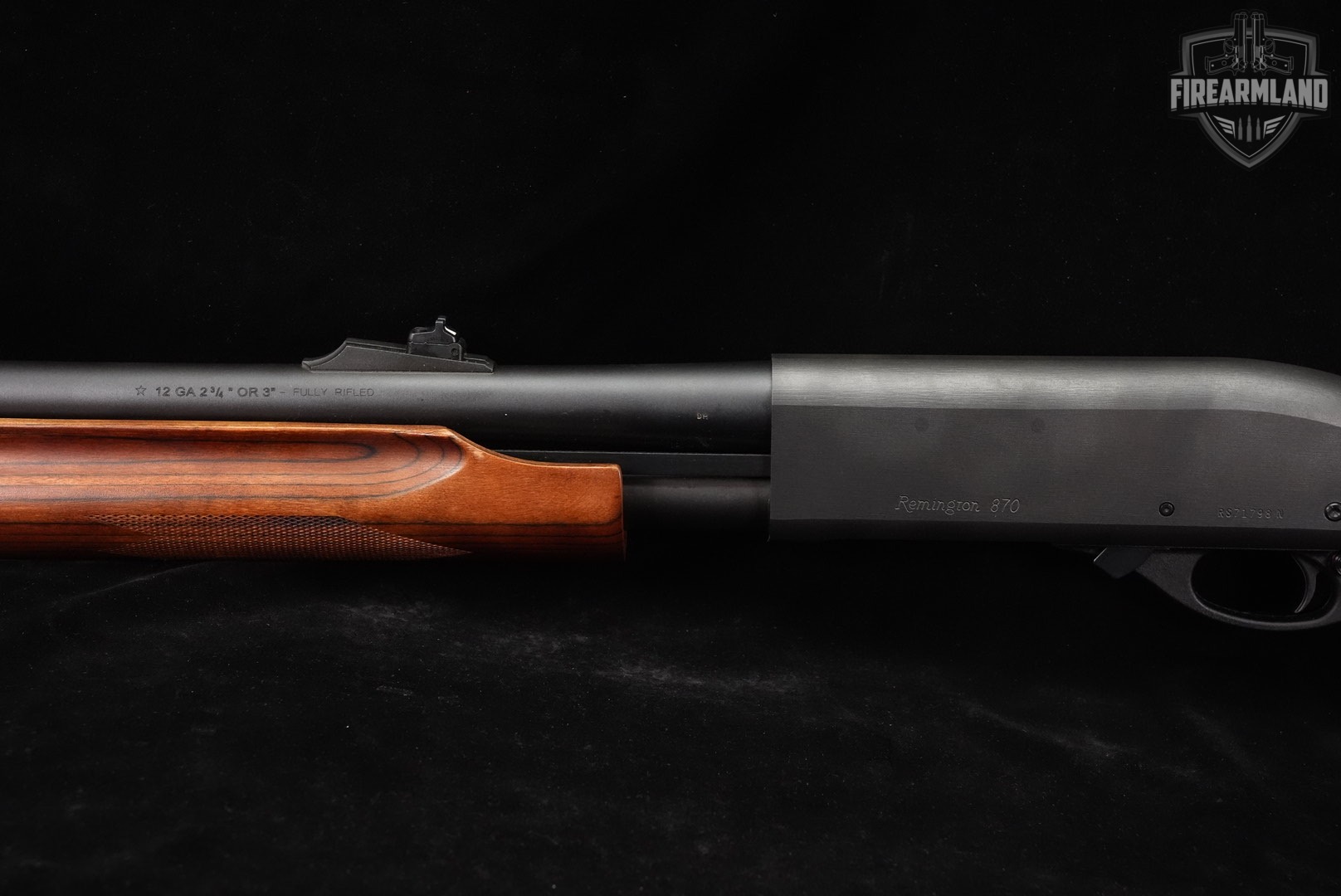 Remington Model 870 Express Deer Gun 12-Gauge 20" Black & Hardwood M870-img-9