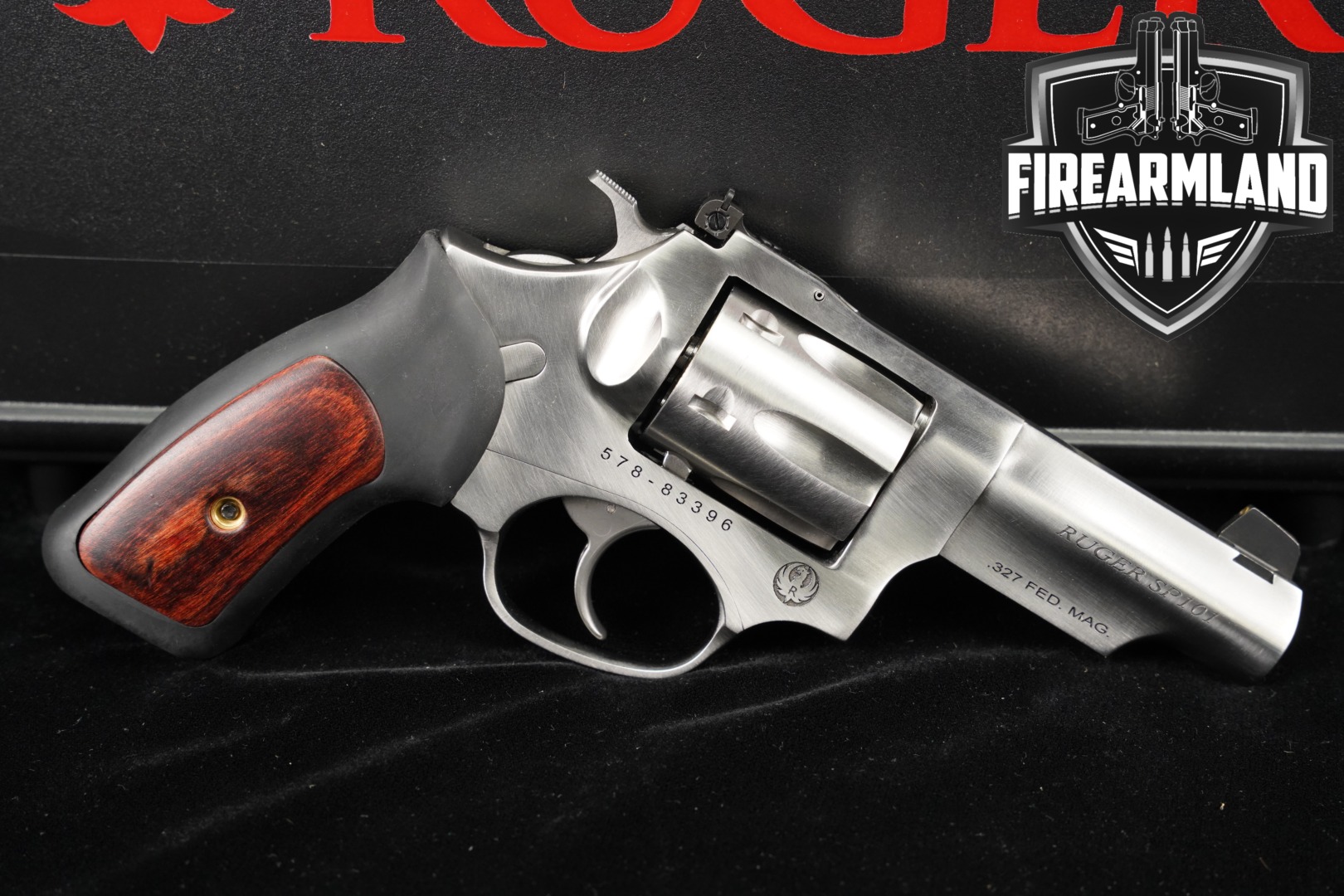 Ruger SP101 327 Federal Magnum 3" Satin Stainless SP 101 +ORIG CASE-img-0