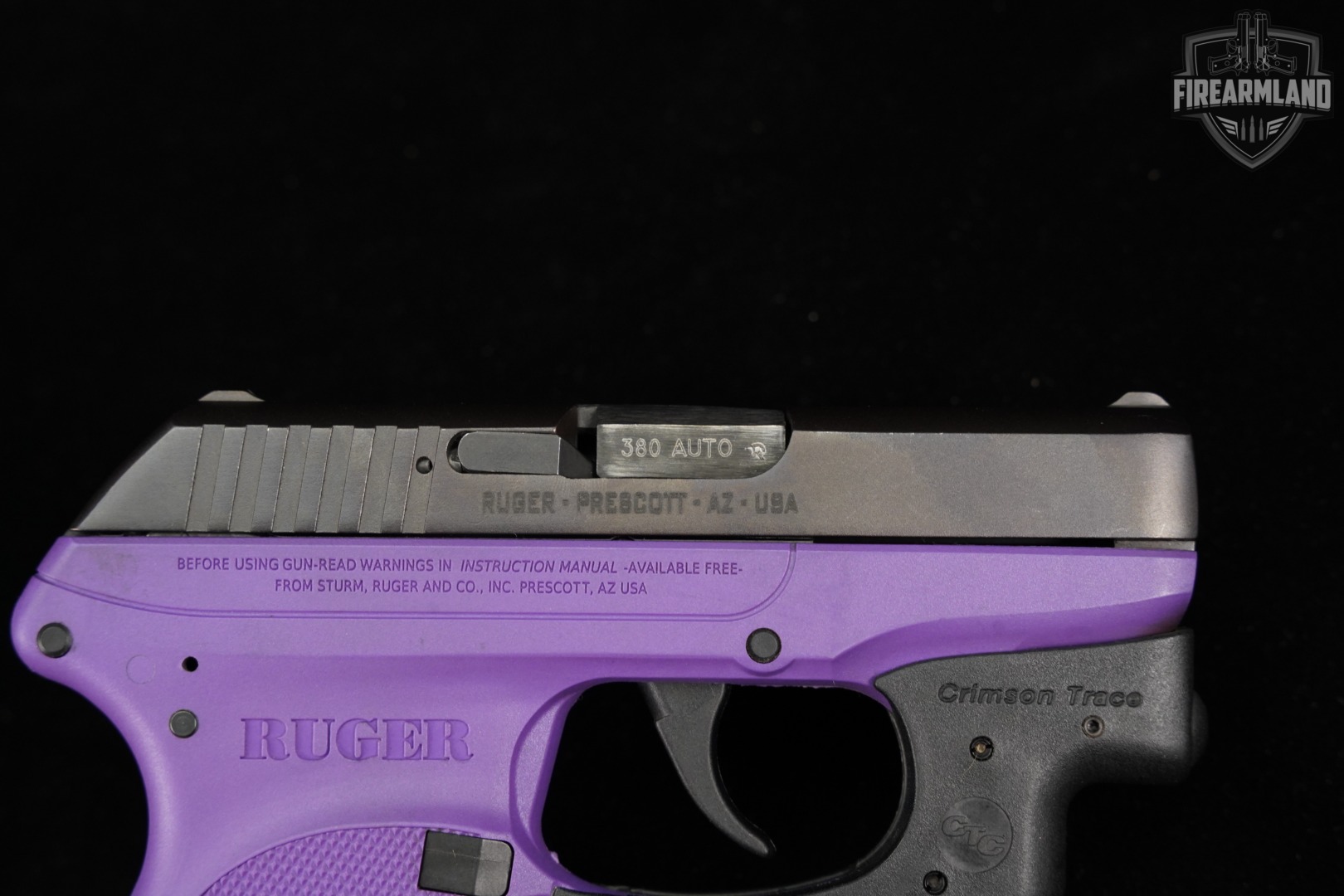 Ruger LCP Gen 1 380 ACP 2.75" Purple +2 MAGS, ORIG BOX & CT LASERGUARD-img-13