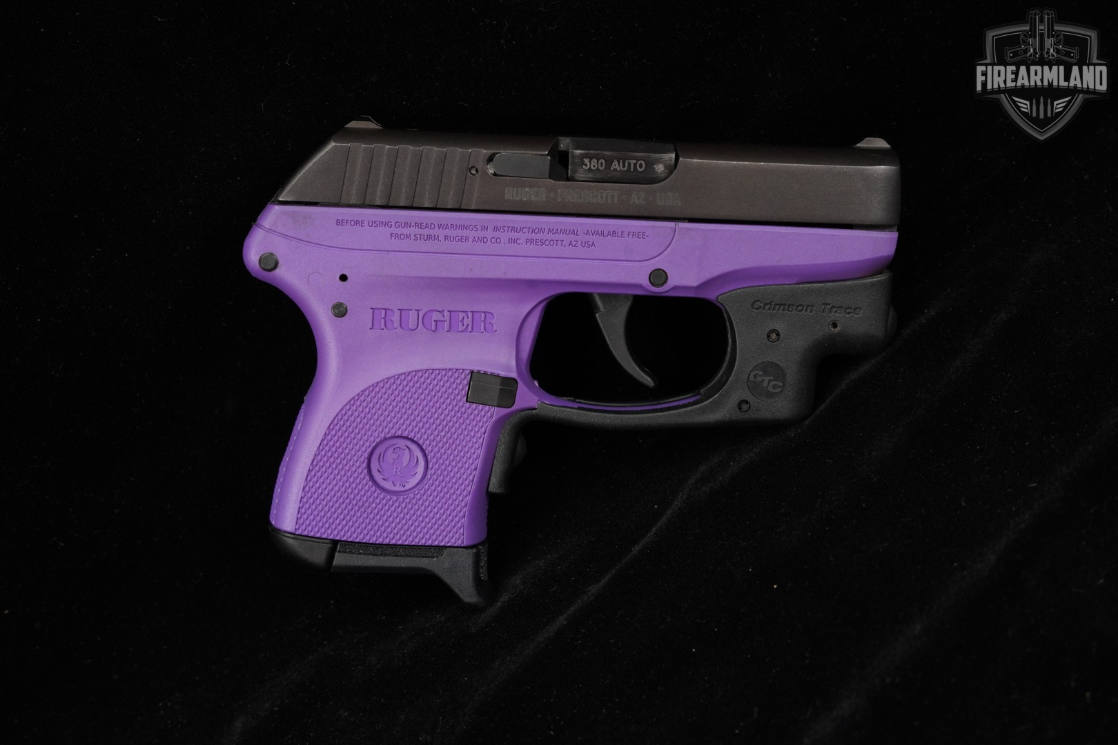 Ruger LCP Gen 1 380 ACP 2.75" Purple +2 MAGS, ORIG BOX & CT LASERGUARD-img-4