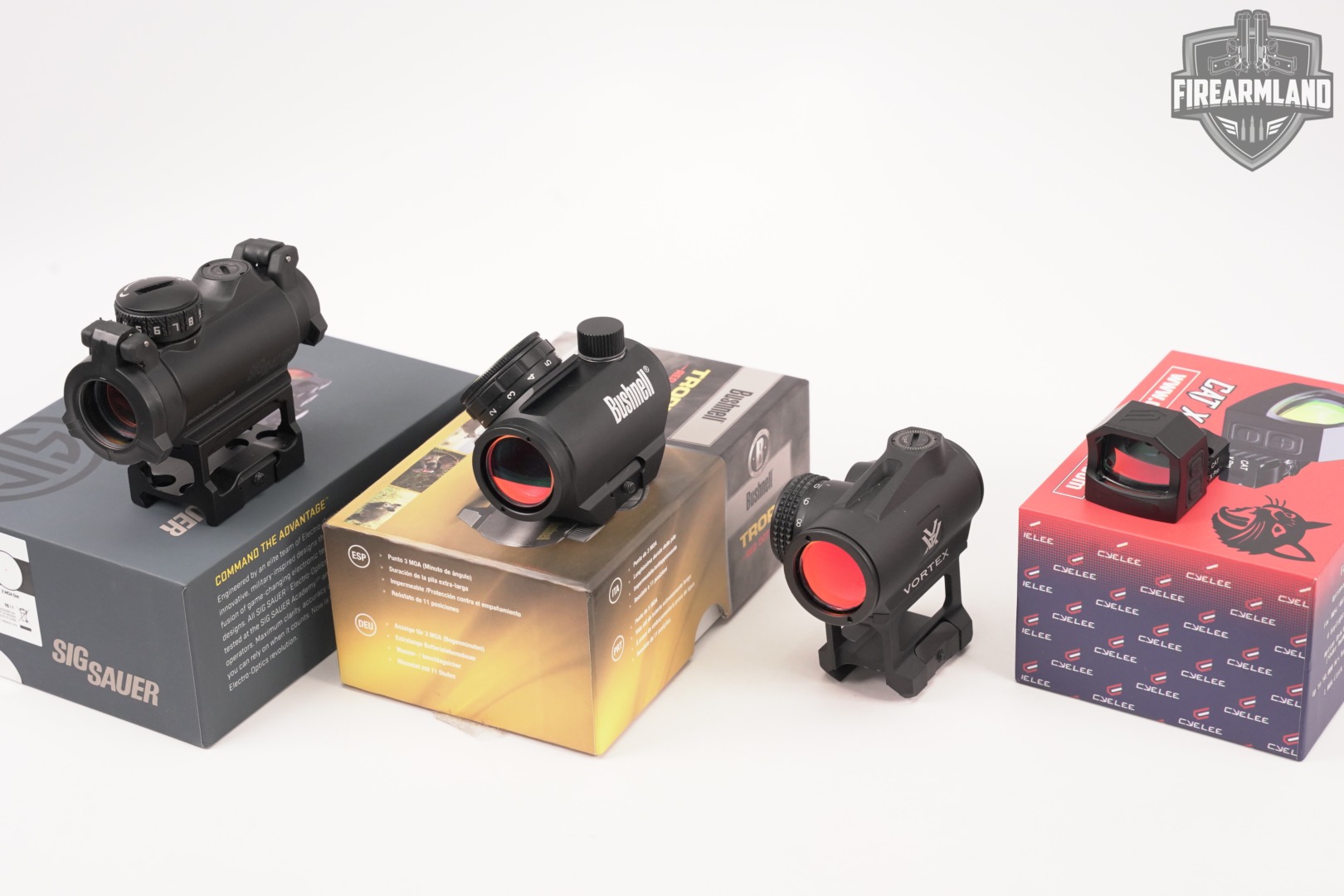 FOUR Red Dot Sights 4 Pack Vortex Cyelee Sig Sauer Bushnell RDS-img-2