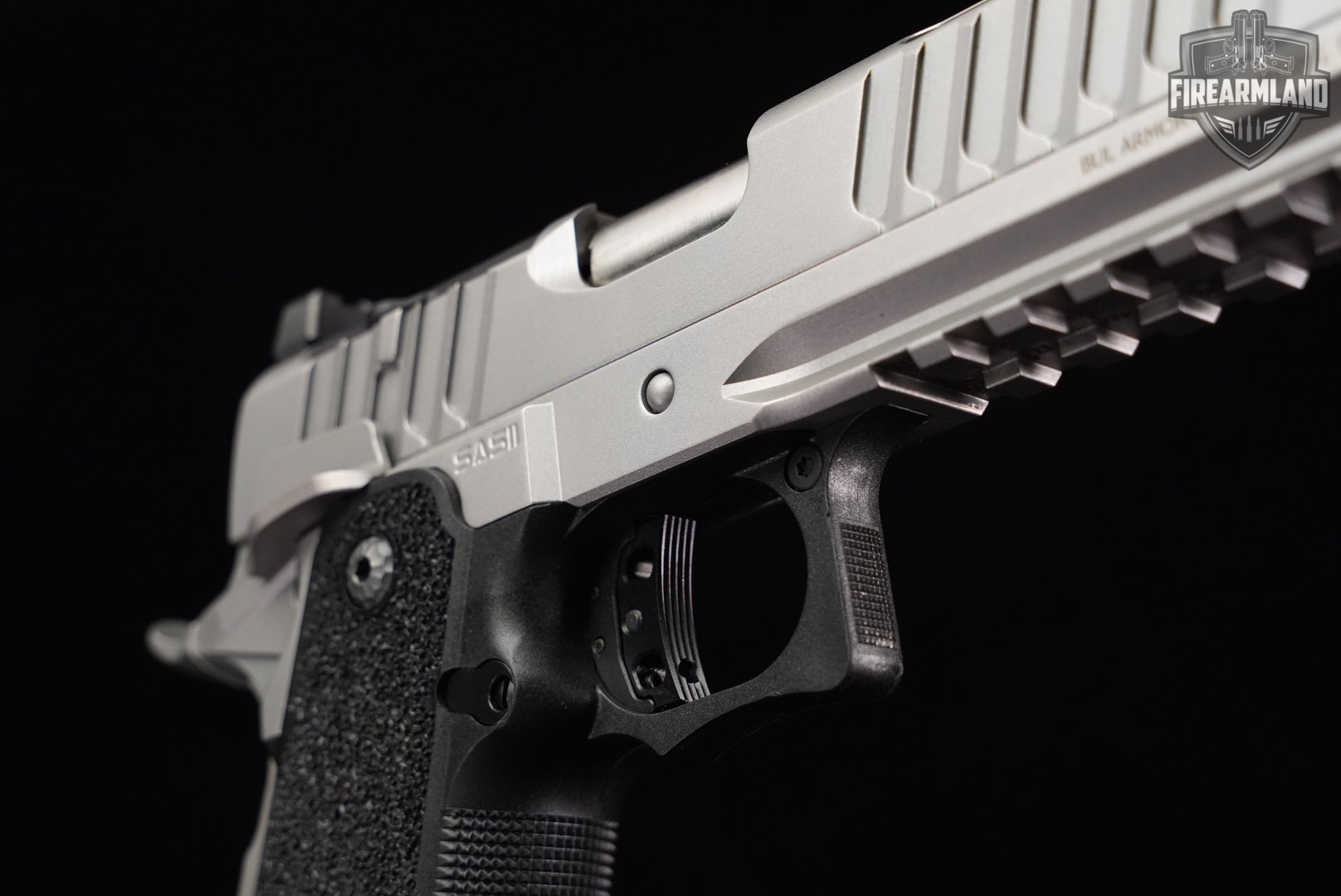 BUL Armory SAS II TAC COMP 9mm OR 5" 1911 2011 PORT +4 MAGS & ORIG BOX-img-12