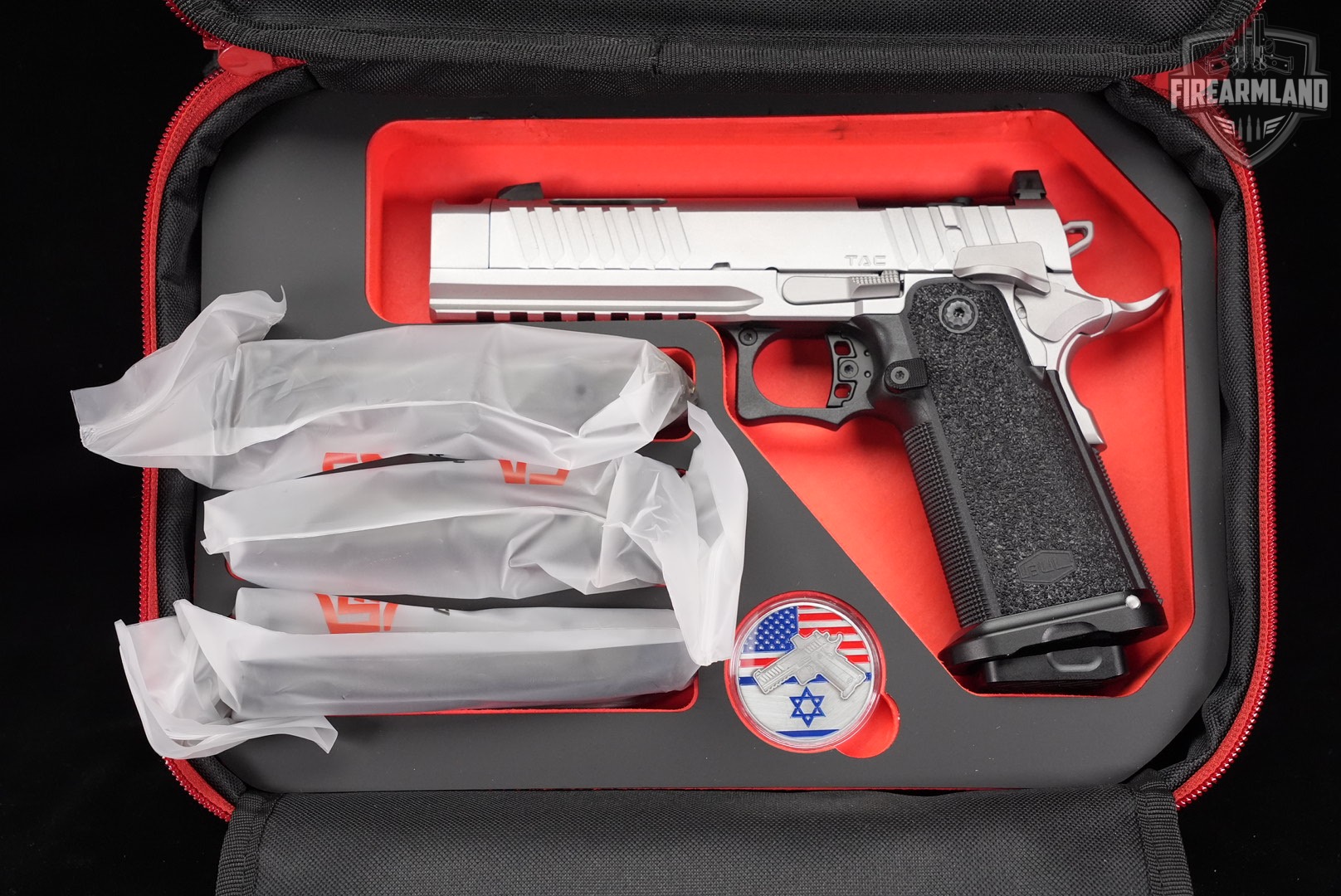 BUL Armory SAS II TAC COMP 9mm OR 5" 1911 2011 PORT +4 MAGS & ORIG BOX-img-19