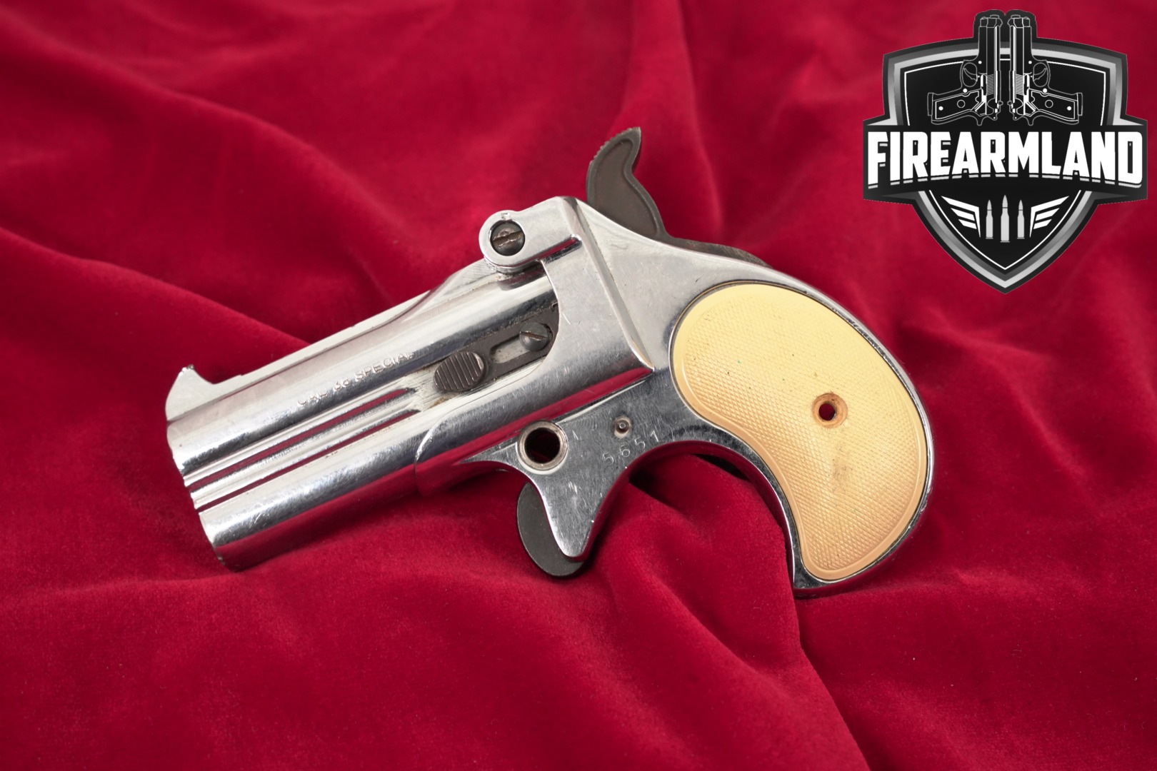Rohm Mod. 17 Mississippi Derringer .38 Spl. Nickel in Poor Condition Thumbnail