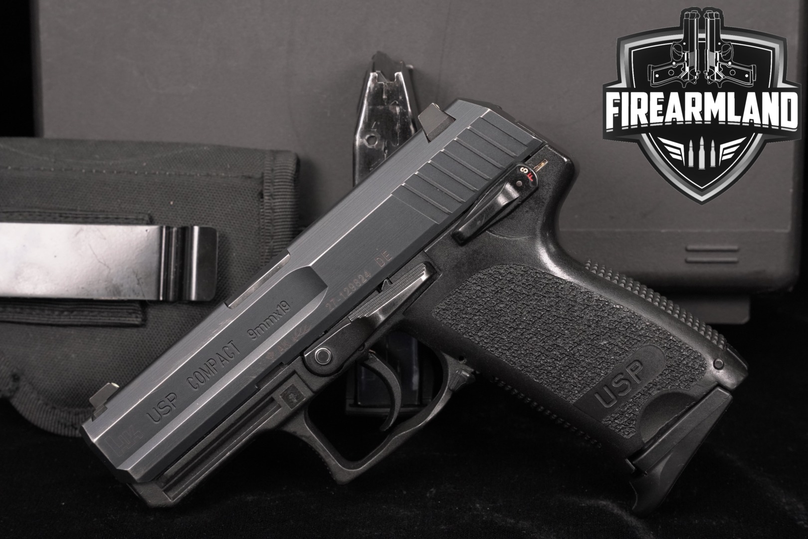 Heckler & Koch (H&K, HK) USP9 Compact Variant 1 (V1) 9mm Luger Black in Good Condition Thumbnail