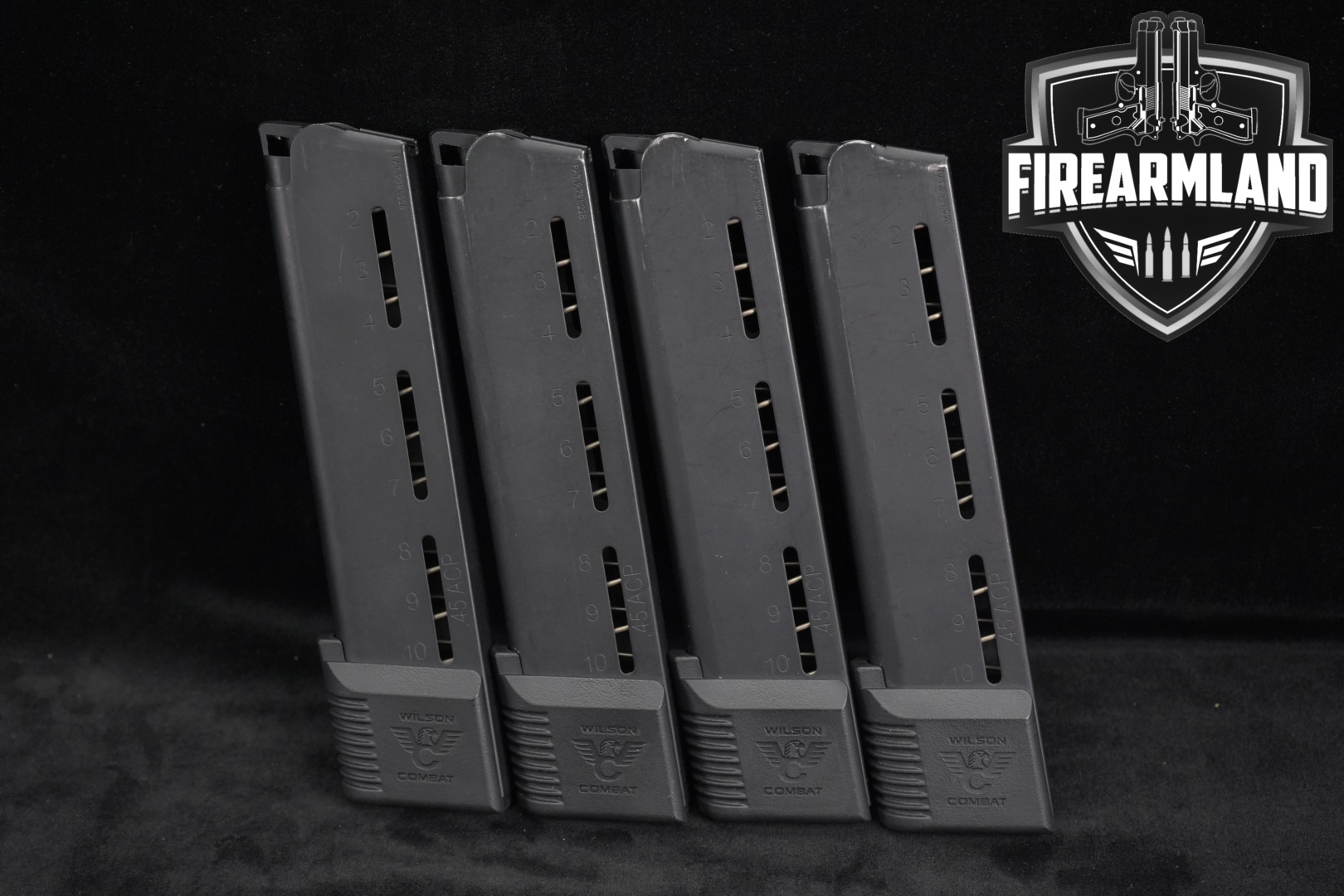Wilson Combat (WC) 4x 1911 10rd Extended Magazines .45 ACP in Excellent Condition Thumbnail