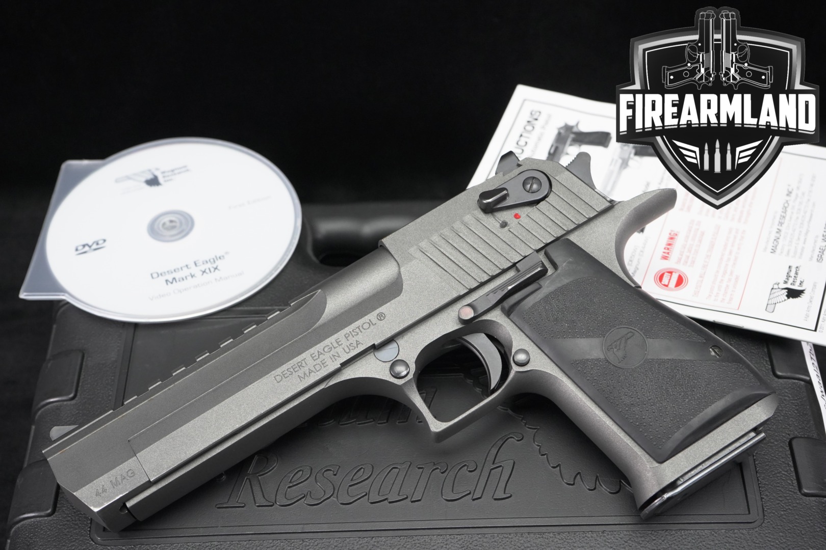 Magnum Research Desert Eagle Mark XIX .44 Rem Magnum Tungsten in Very Good Condition Thumbnail