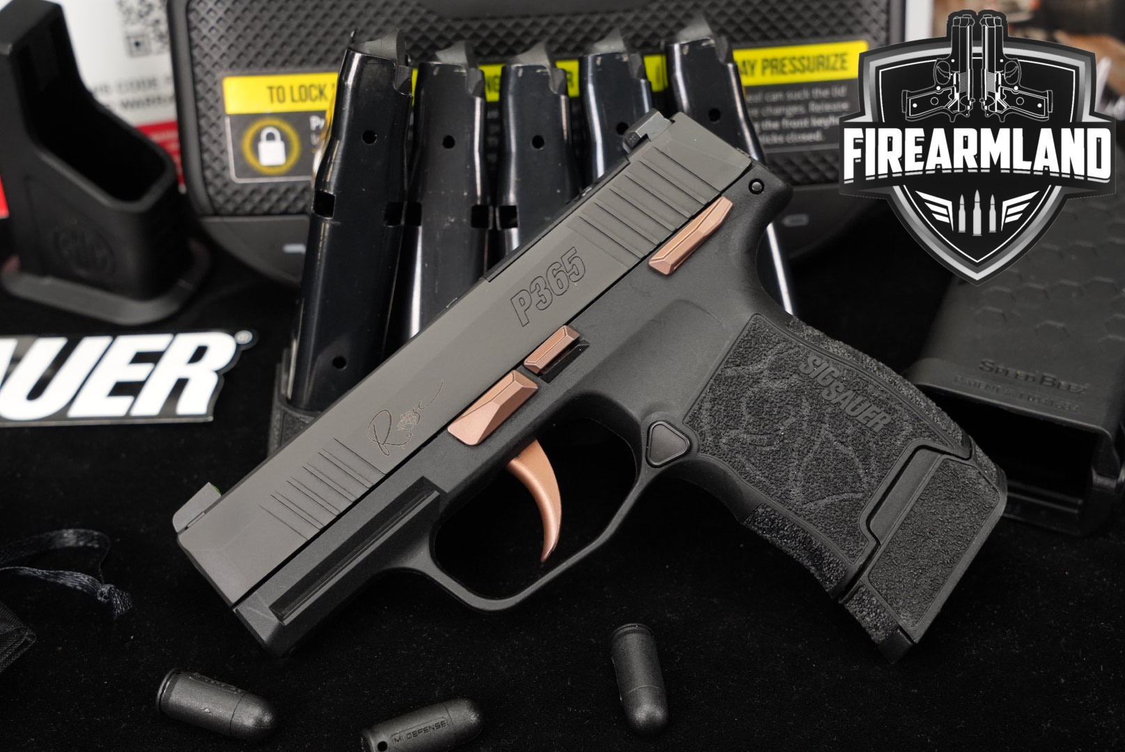 Sig Sauer P365-380 ROSE .380 ACP Black in Very Good Condition Thumbnail