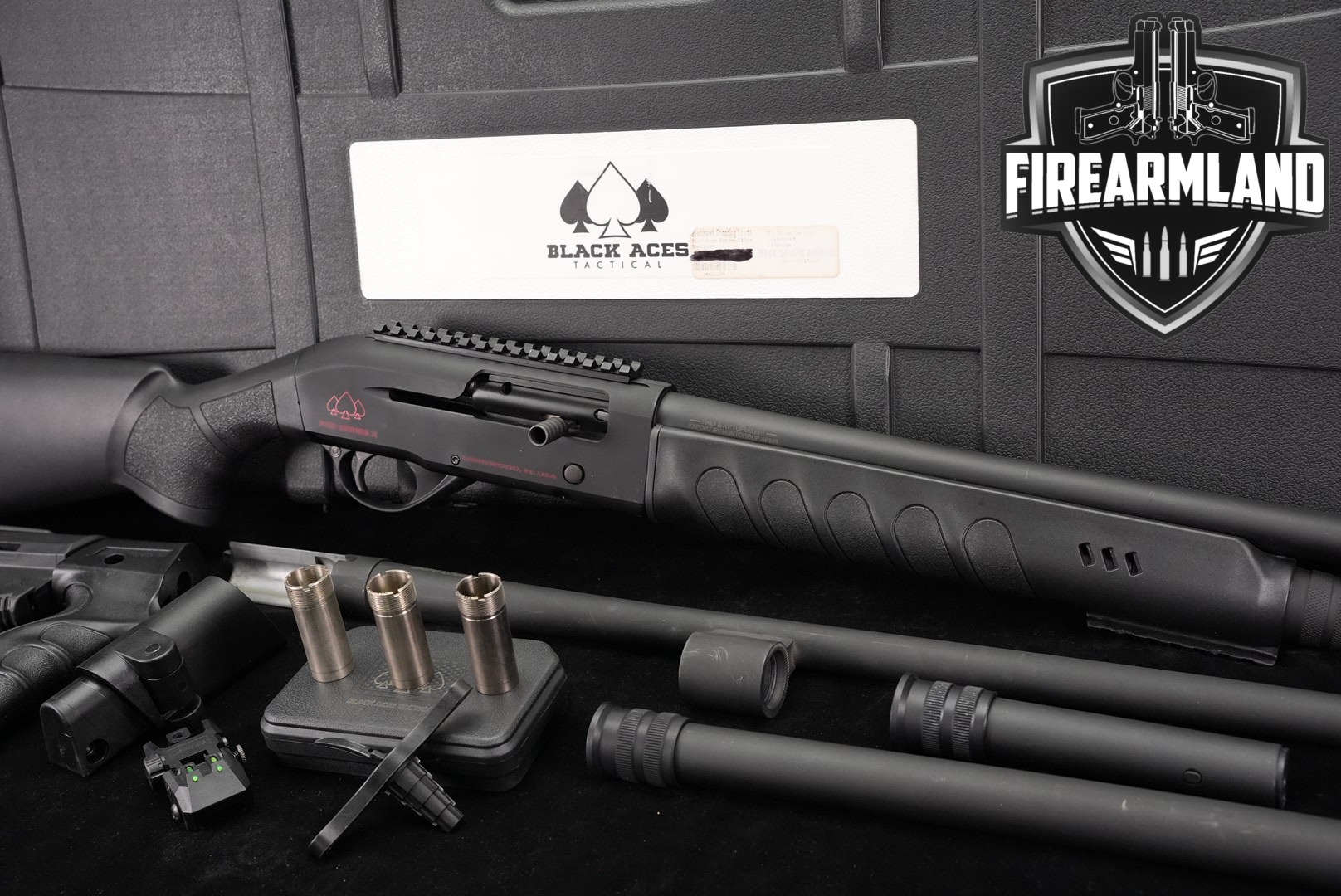 2-BARREL SET Black Aces Tactical Pro Series X Combo 12-Gauge +ORIG CASE-img-0