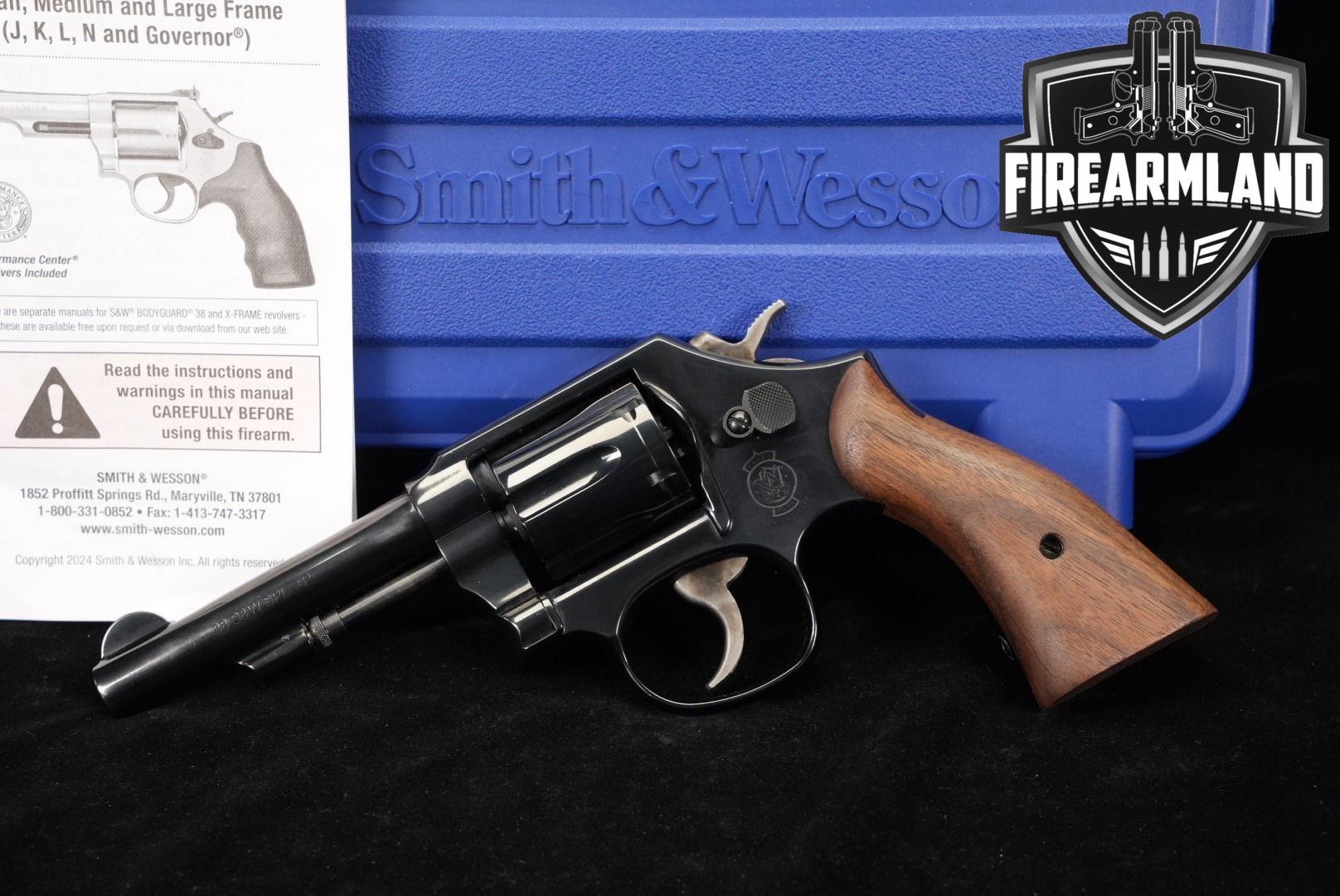 Smith & Wesson Model 10-15 Classic 38 Special S&W +P 4" Blued +ORIG CASE-img-0