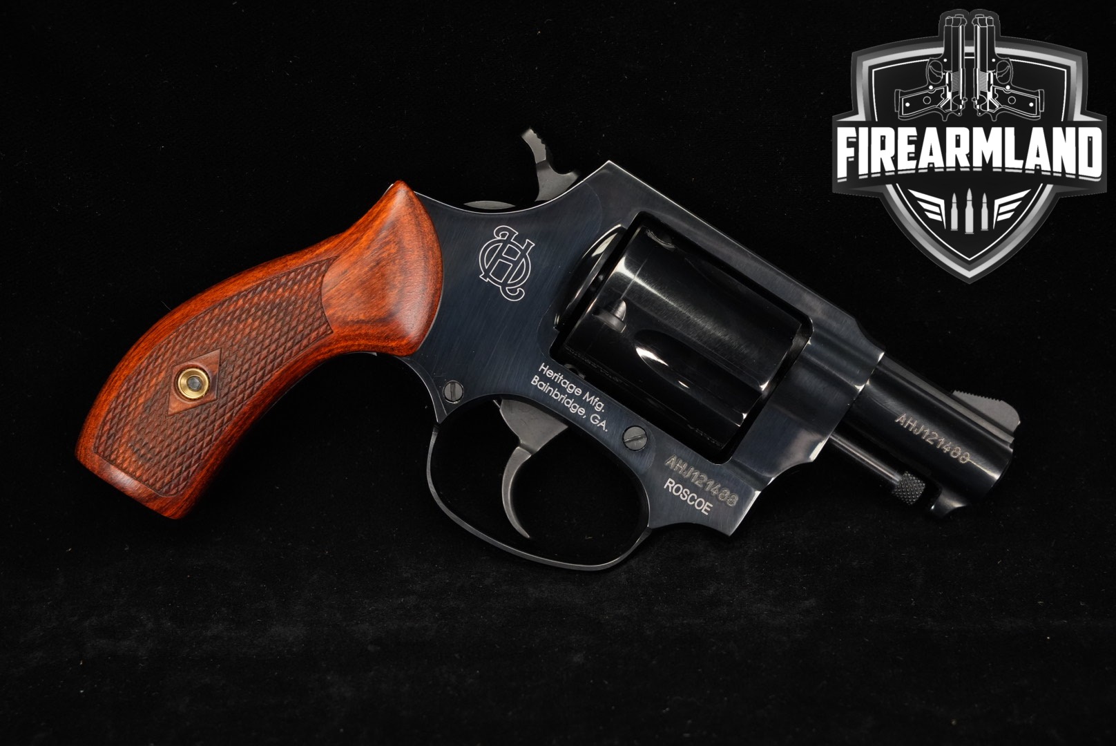 Heritage Manufacturing Roscoe 38 Special +P Rated 2" Blued DA/SA-img-0