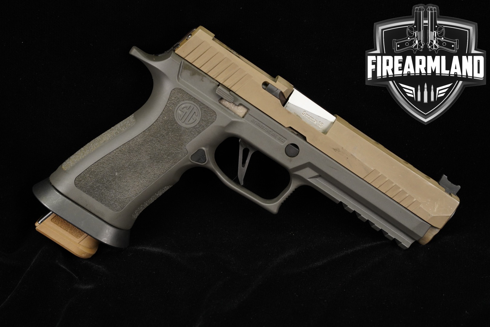 Sig Sauer P320 X-Five 9mm Luger Two-Tone Tan & Gray in Fair Condition Thumbnail