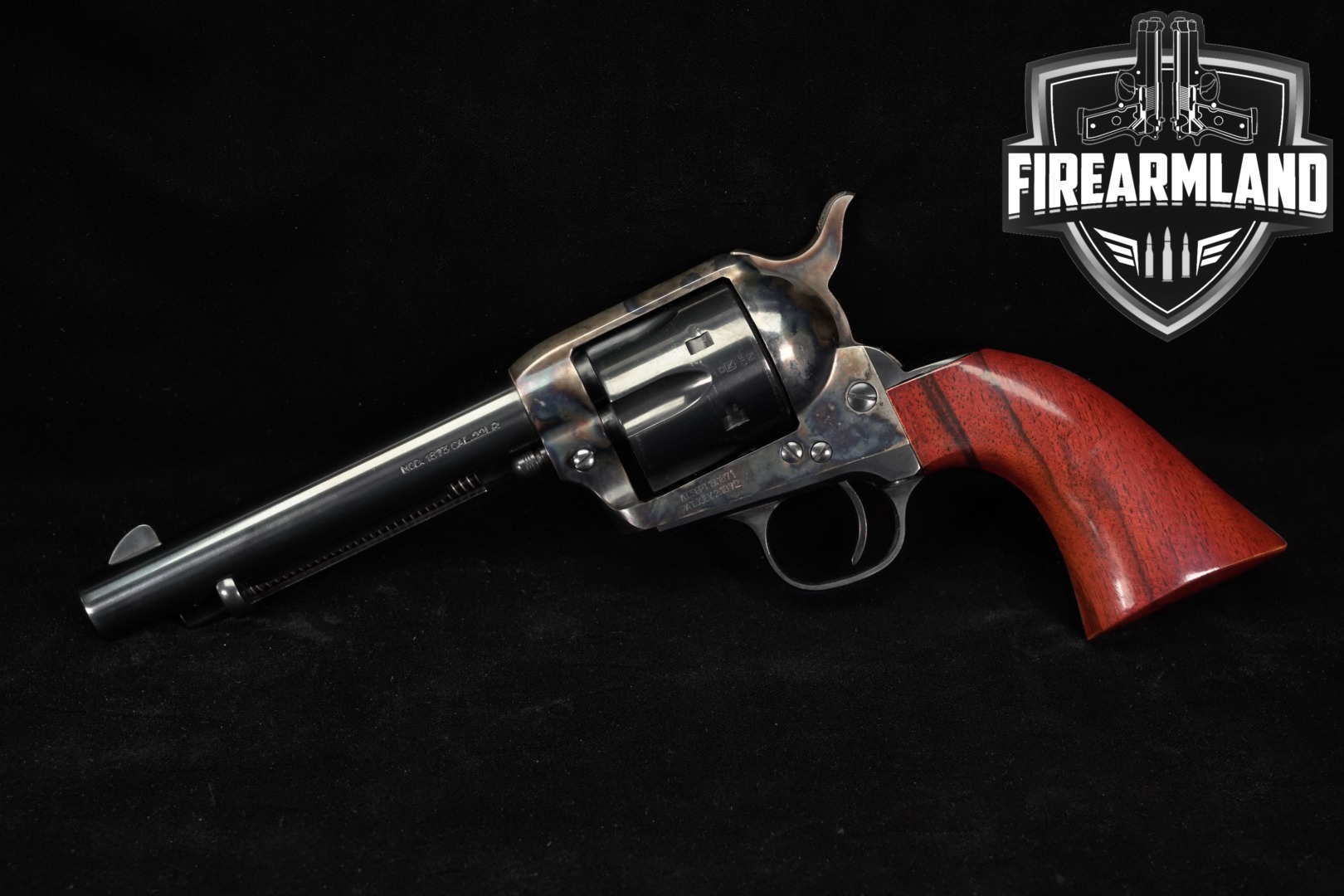 A. Uberti 1873 Cattleman .22 LR Color Case-Hardened & Blued in Excellent Condition Thumbnail