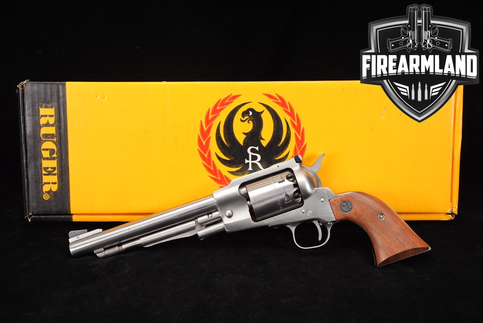 1994 Ruger Old Army 45 BPM 7.5" Brushed Stainless +ORIG BOX-img-0