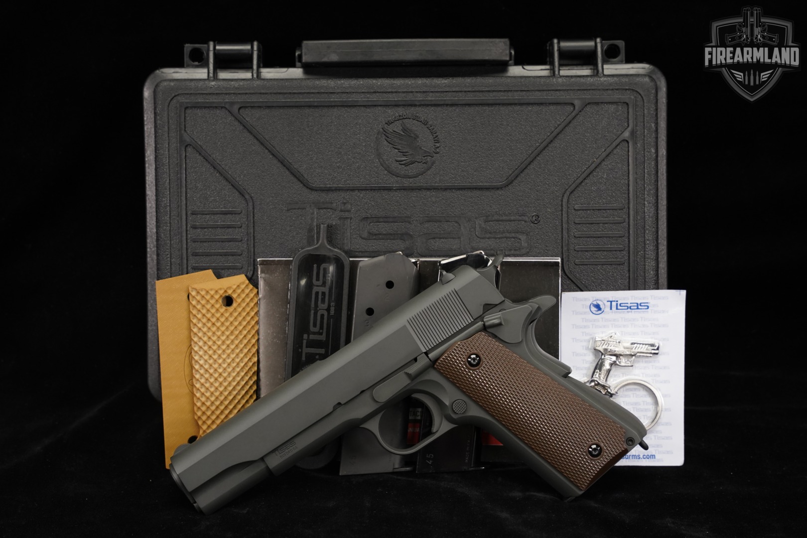Tisas M1911 A1 GOVT 45 ACP 1911A1 Grey M1911A1 1911 +3 MAGS & ORIG CASE-img-2