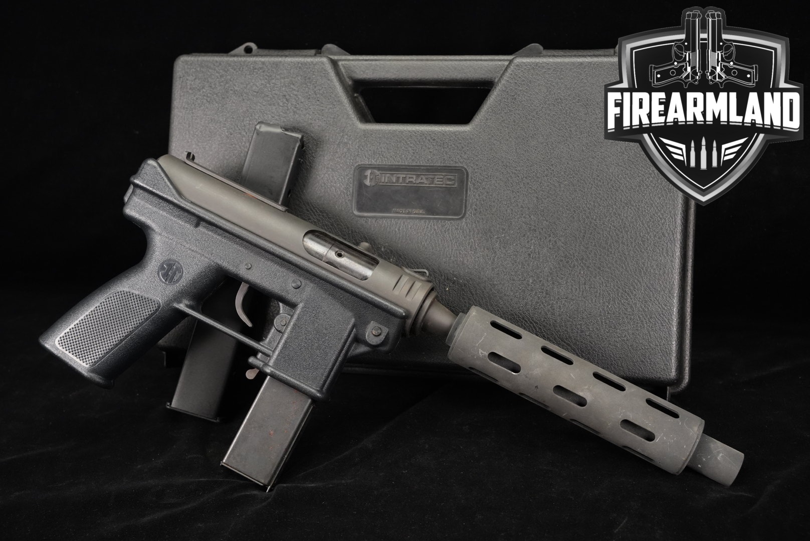 PRE-BAN 1990-1994 Intratec TEC-DC9 M 9mm 3" TECDC9 THREADED +2 MAGS, CASE
