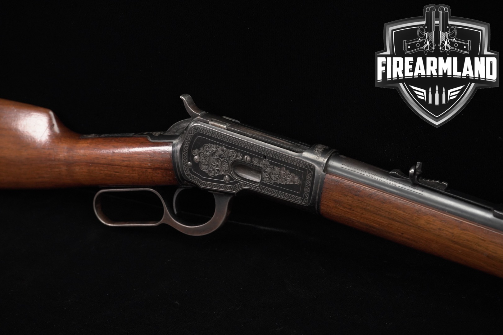 1927 Winchester Repeating Arms Model 92 Rifle, Button Magazine .38-40 Win. Polished Steel & Walnut in Very Good Condition Thumbnail