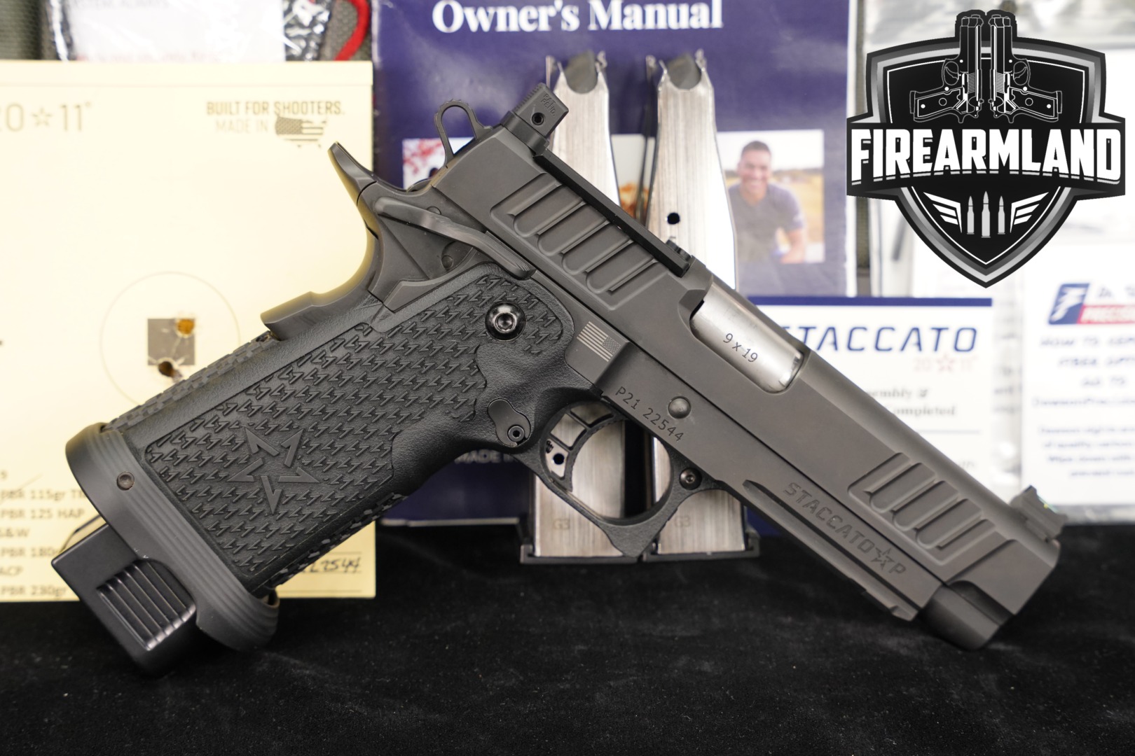 Staccato (STI) P Optic Ready 9mm Luger Black in Very Good Condition Thumbnail