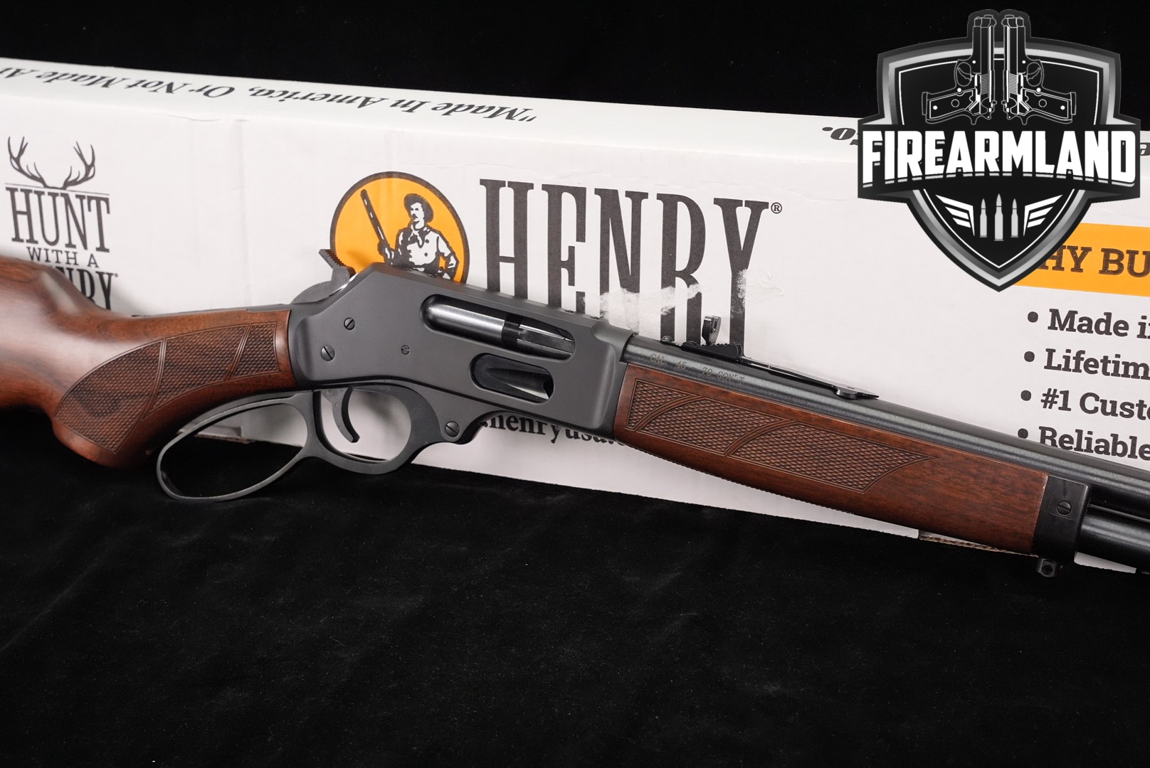 Henry Model H010G 45-70 18.43" Blued & Walnut +ORIG BOX-img-0