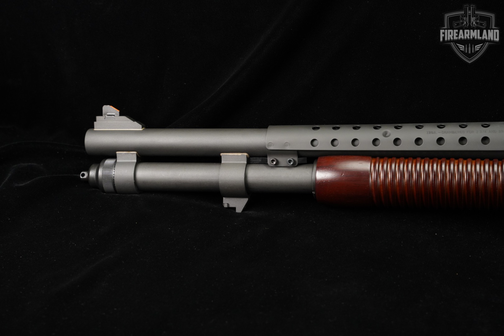 LIKE-NEW Mossberg 590A1 Retrograde 12-Gauge 20" Black & Walnut 590-A1-img-7