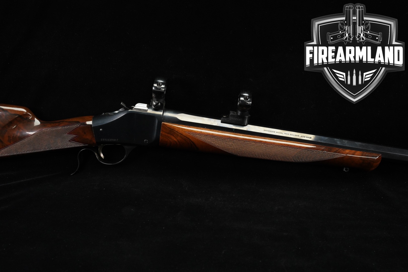 1994 Browning Model 1885 High Wall 270 Win 28" M1885 OCTAGON +SCOPE RINGS-img-0